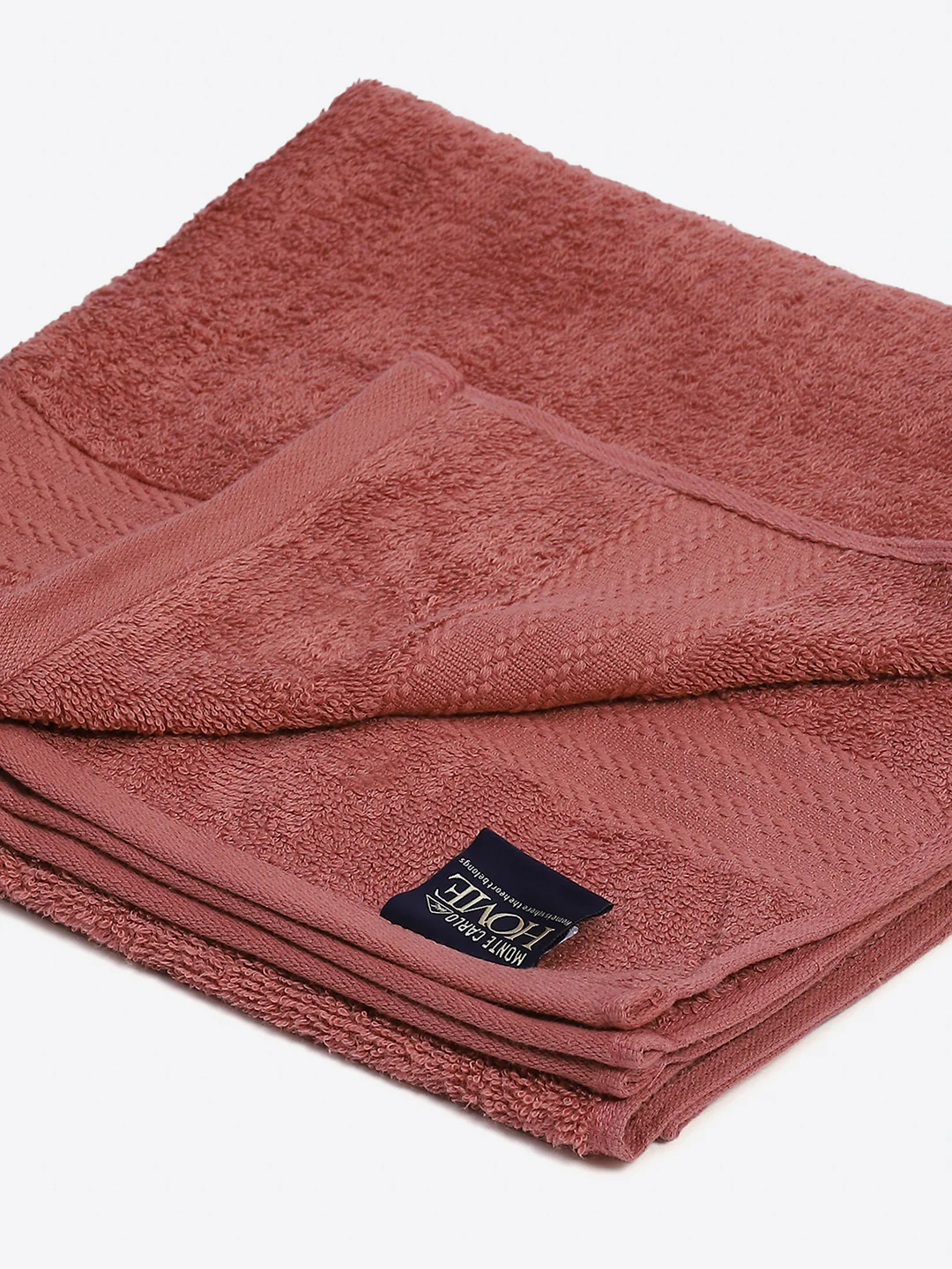 Mauve Cotton Solid 400 GSM Bath Towel (Jazz) - Image 3