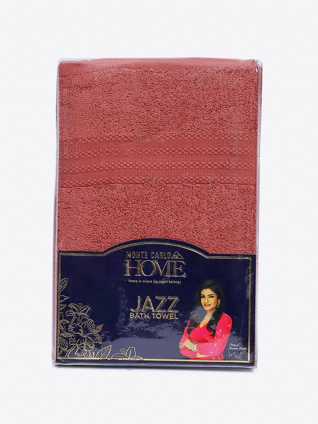 Mauve Cotton Solid 400 GSM Bath Towel (Jazz) - Image 5