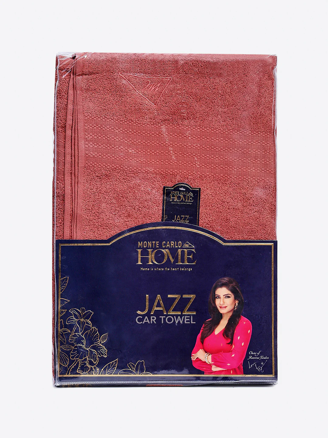 Mauve Cotton Solid 400 GSM Car Towel (Jazz) - Image 5