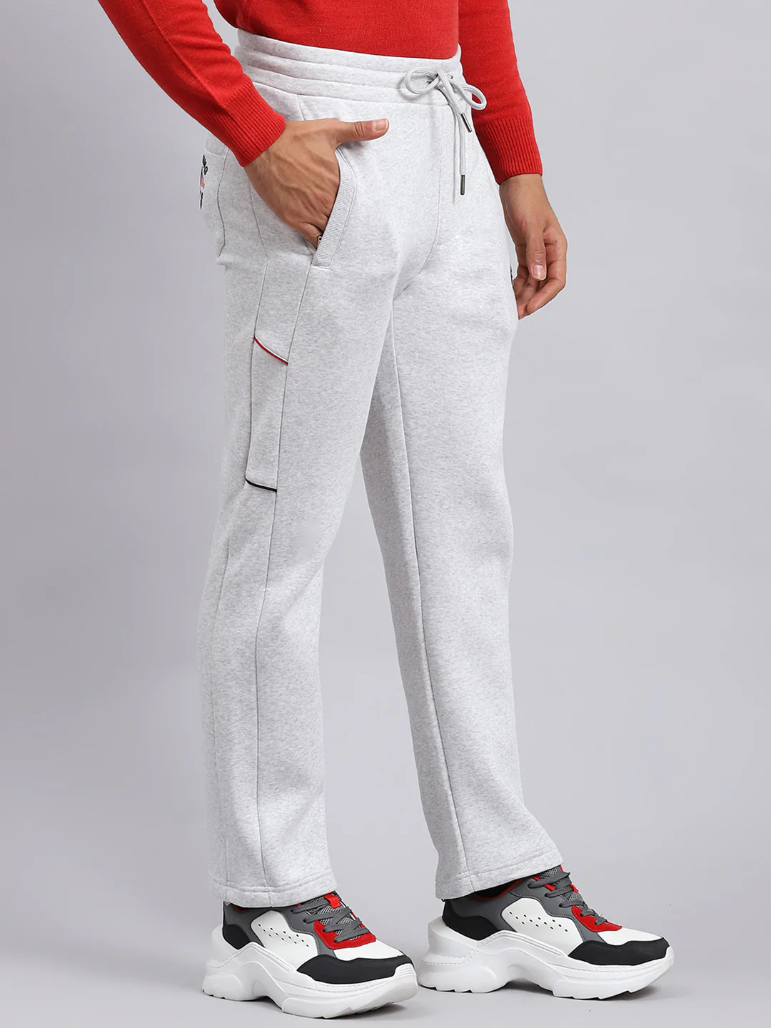 Men Beige Printed Winter Lower - Image 3