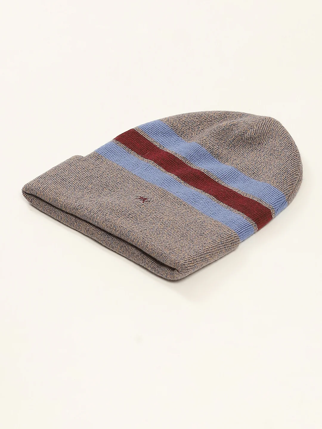 Men Beige Self Design Cap - Image 6
