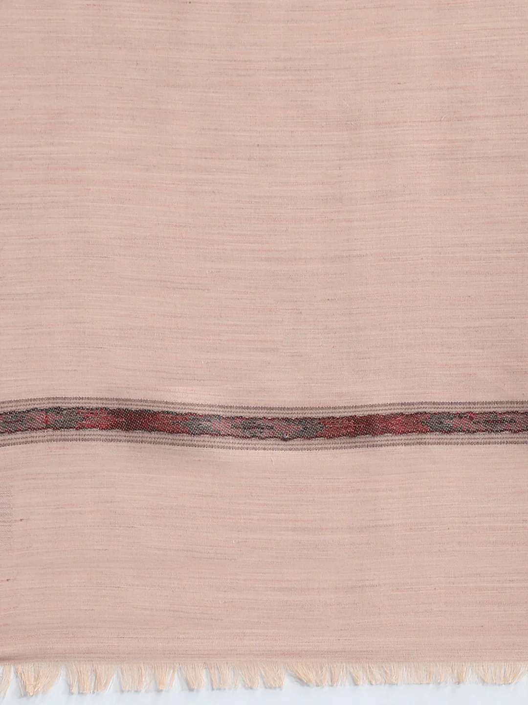 Men Beige Self Design Lohi Shawl - Image 6