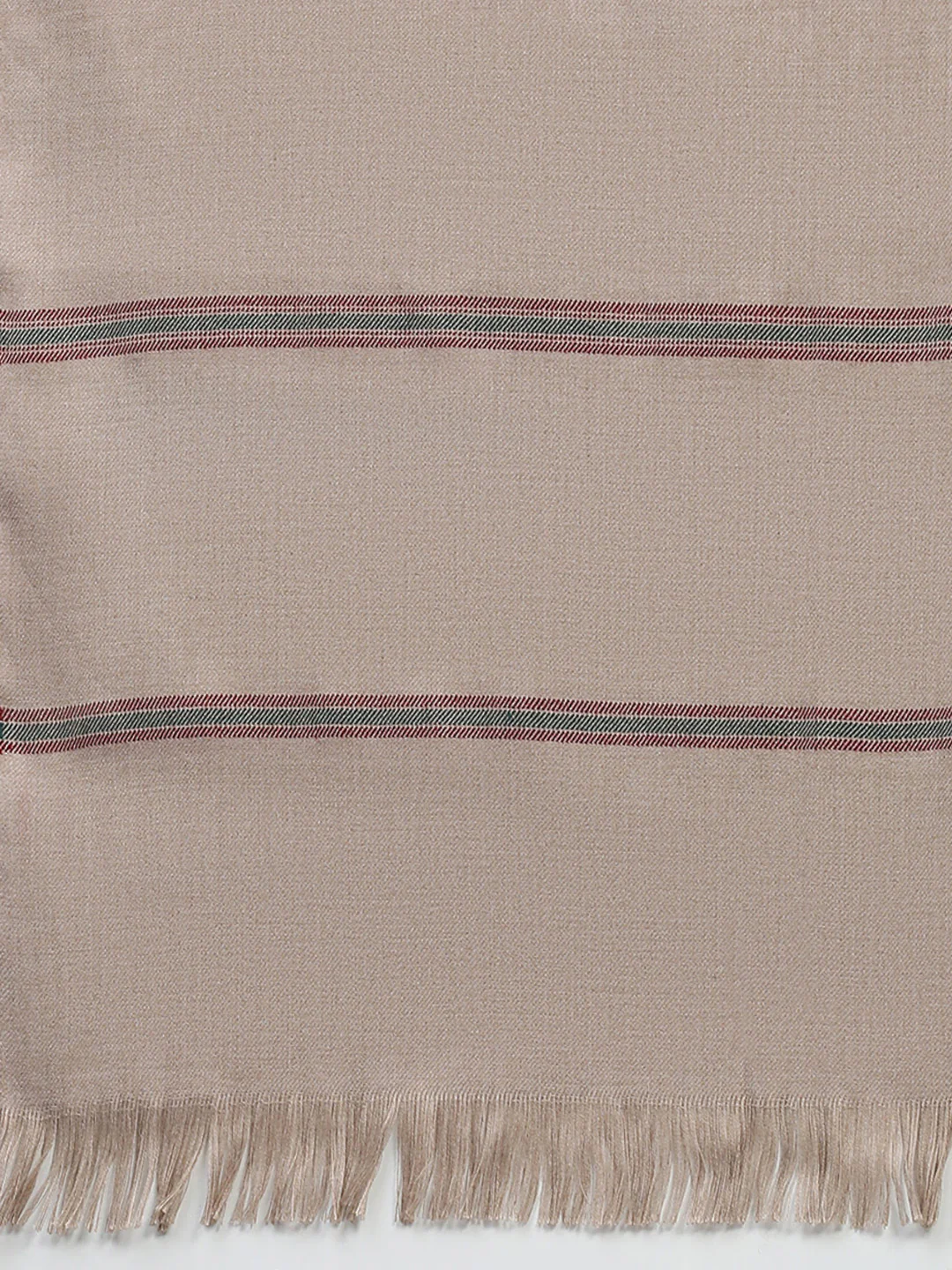 Men Beige Solid Lohi Shawl - Image 6