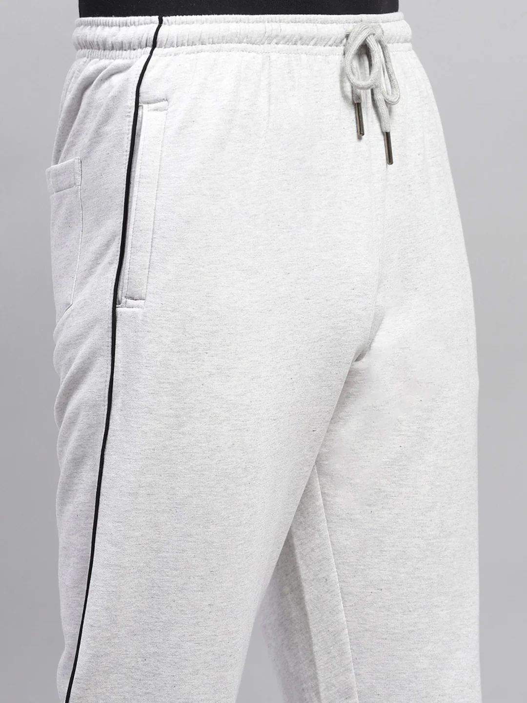 Men Beige Solid Regular Fit Lower - Image 6
