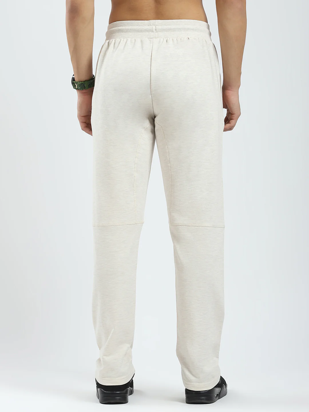 Rock.it Men Beige Solid Regular Fit Lower - Image 5