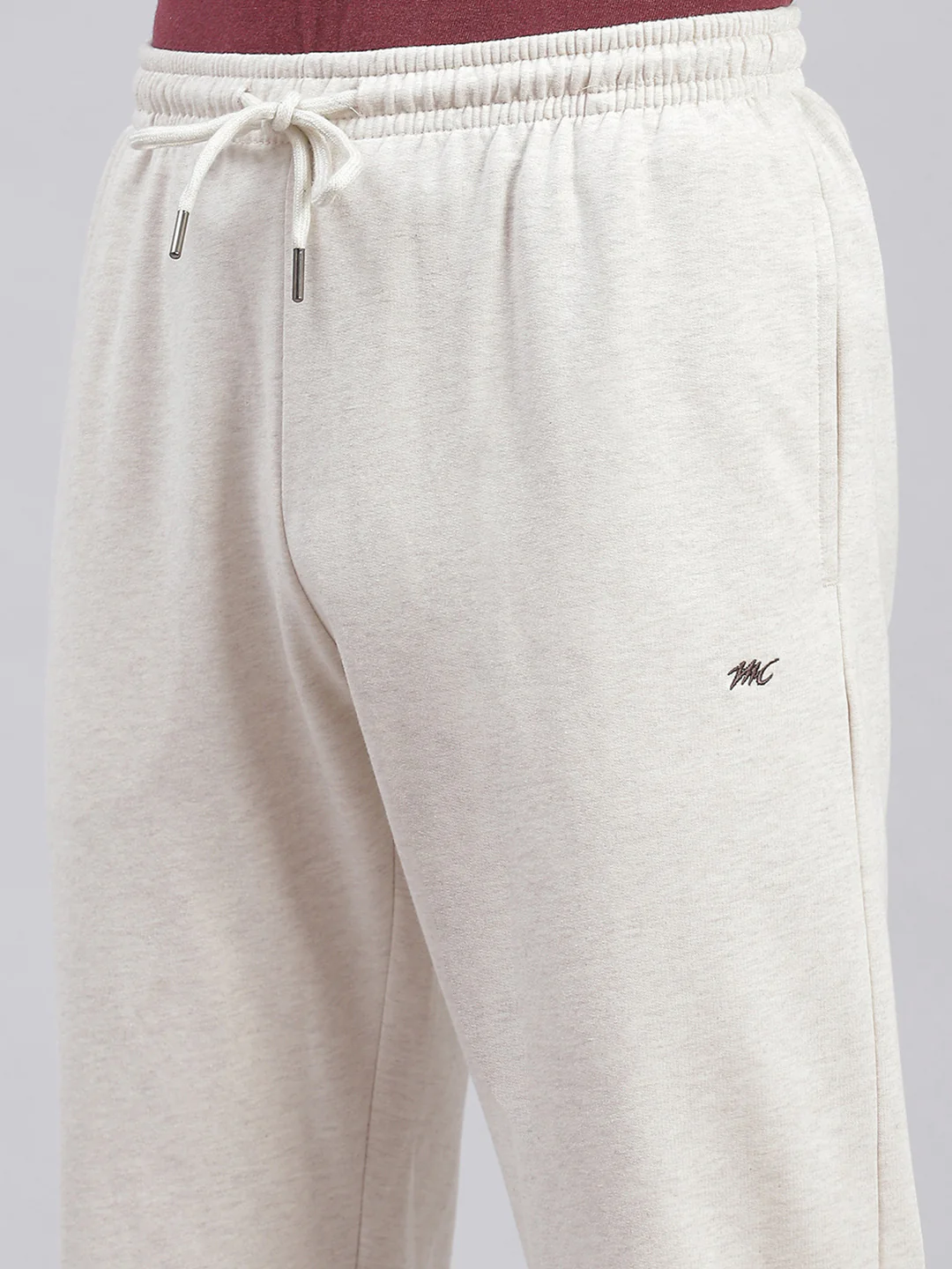 Men Beige Solid Regular Fit Winter Lowers - Image 6