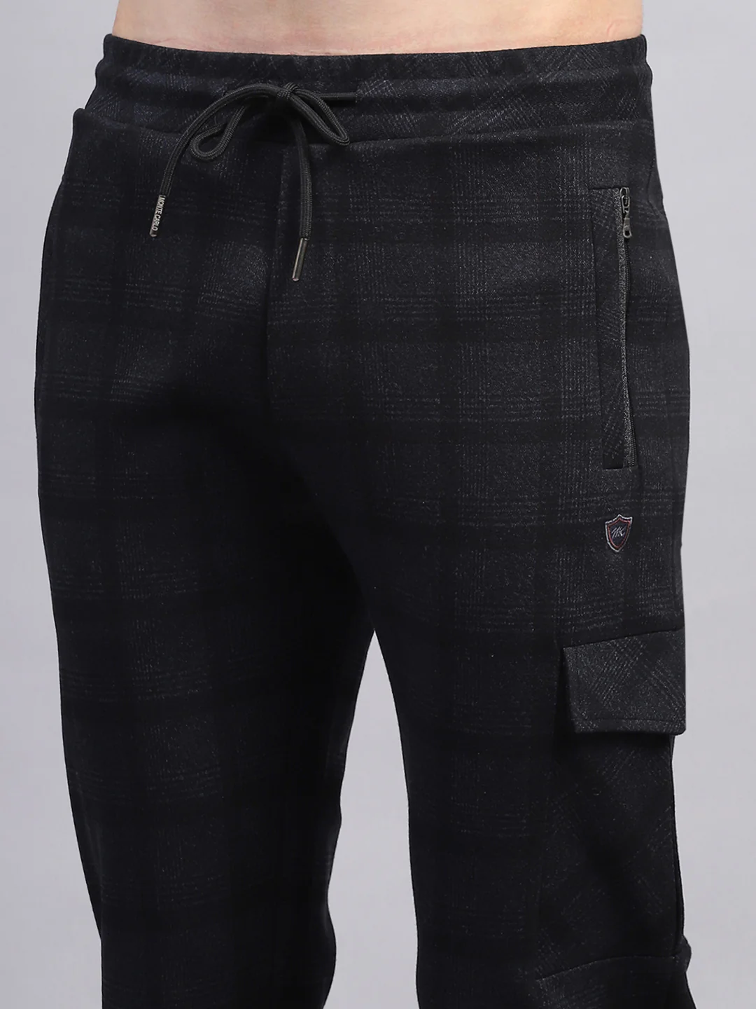 Men Black Check Regular Fit Lower - Image 6