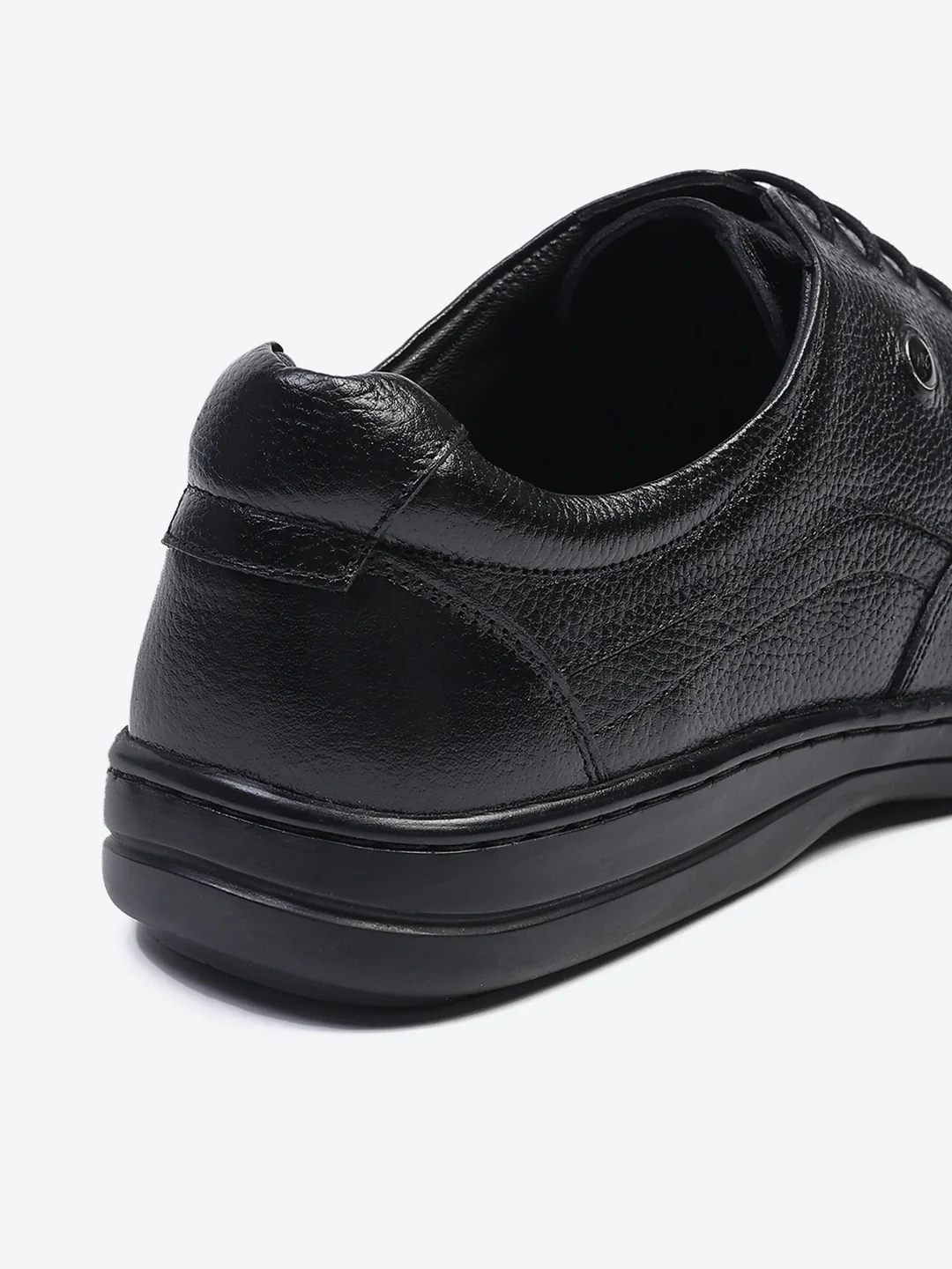Men Black Lace Up Genuine Leather Formal Shoes - Image 9
