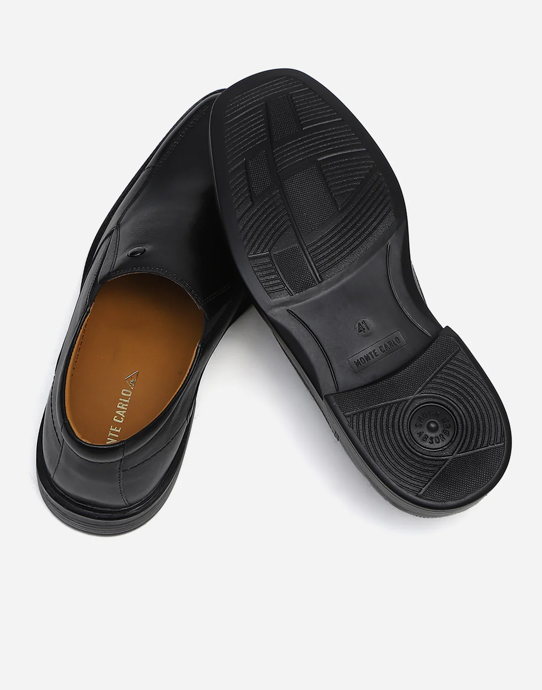 Men Black Slip on Genuine Leather Penny Loafers - Image 6