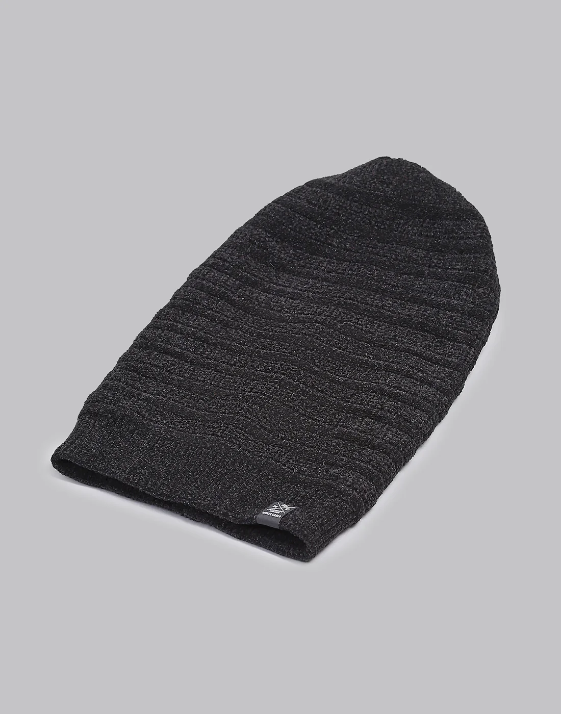 Men Black Printed Blend Wool Cap - Image 6