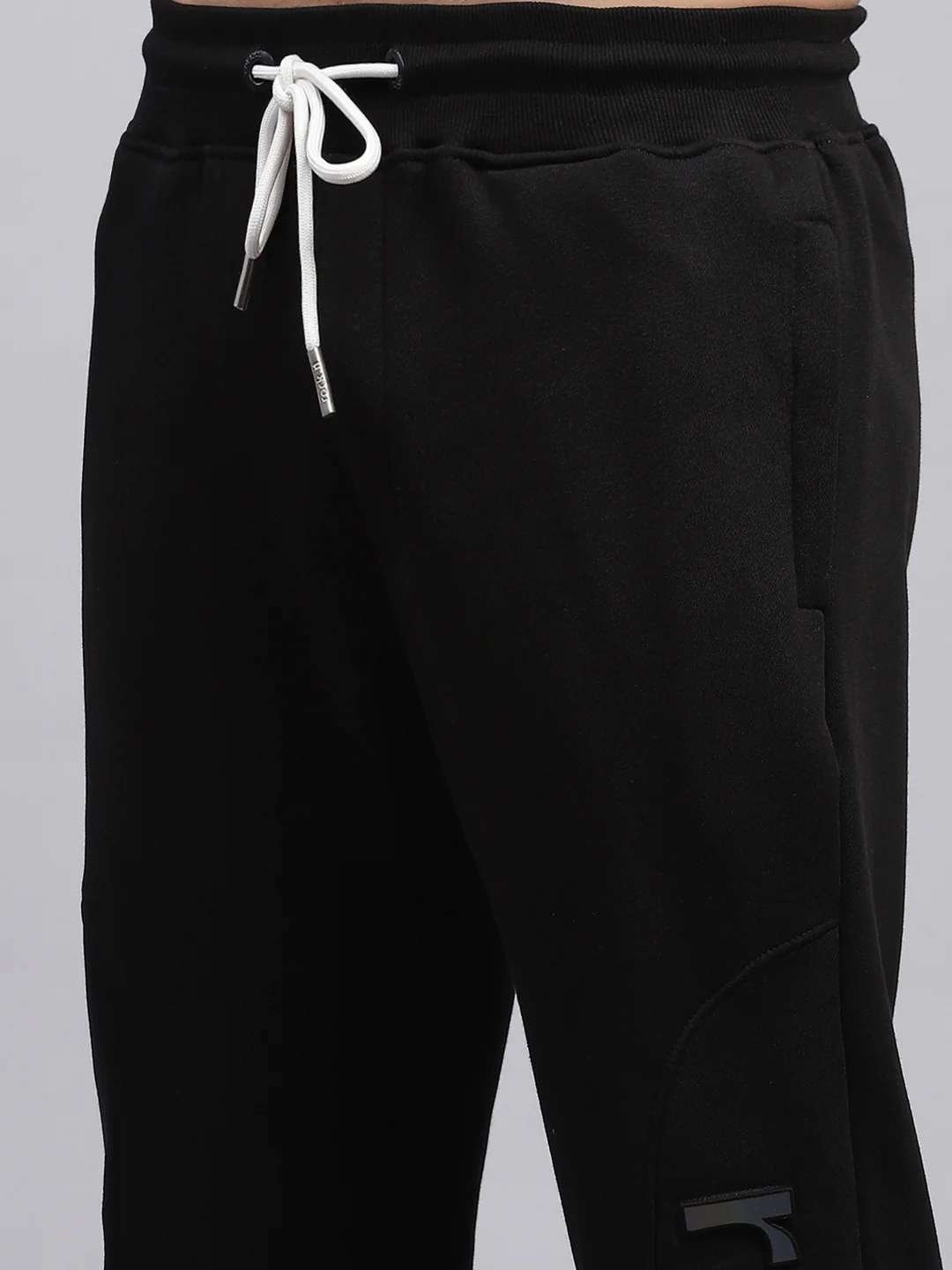 Rock.it Men Black Printed Hooded Full Sleeve Winter Tracksuit - Image 9