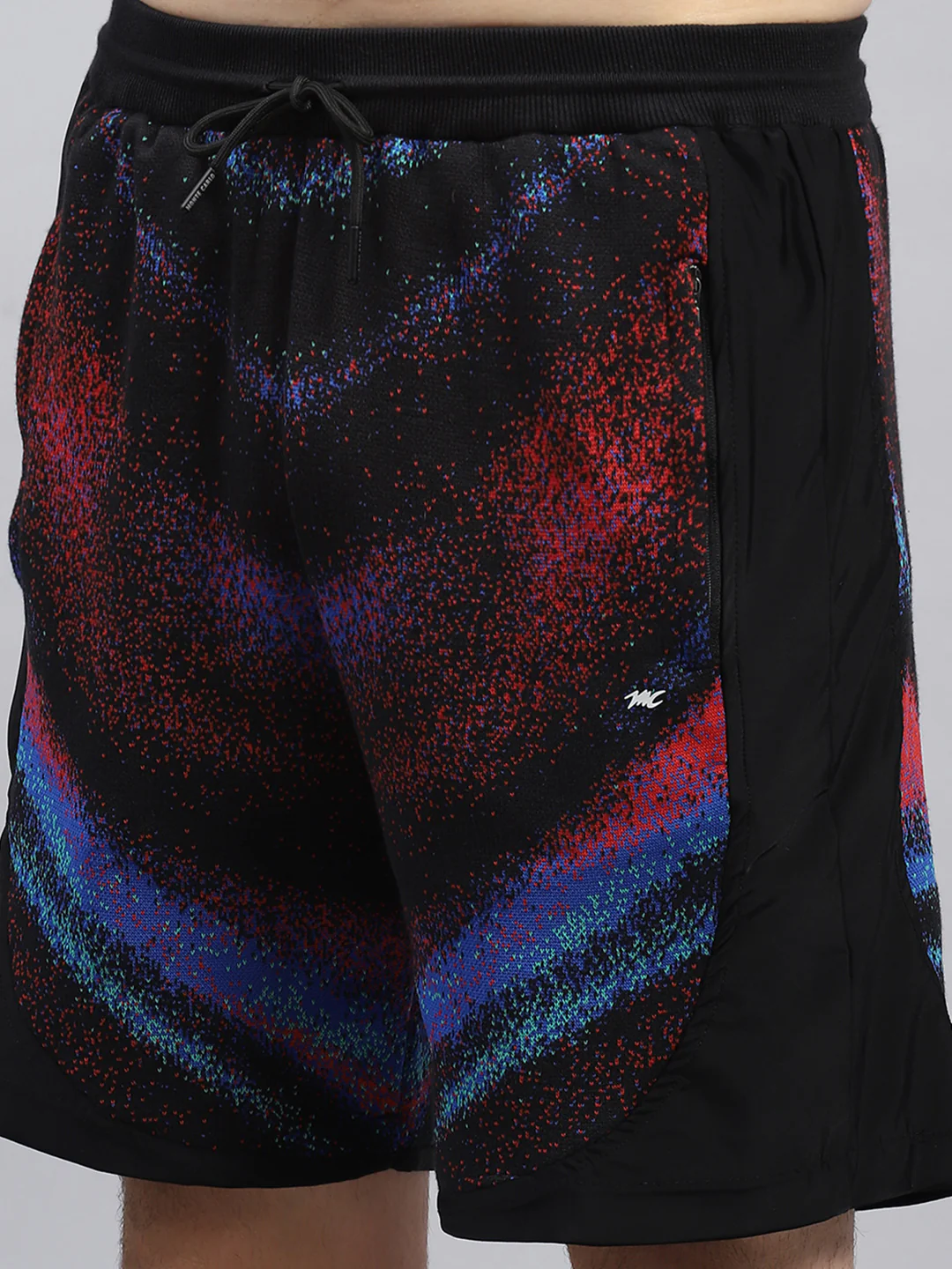Men Black Printed Regular Fit Bermuda Set - Image 8