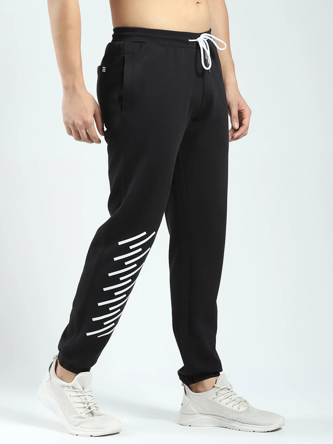 Rock.it Men Black Printed Regular Fit Jogger - Image 4