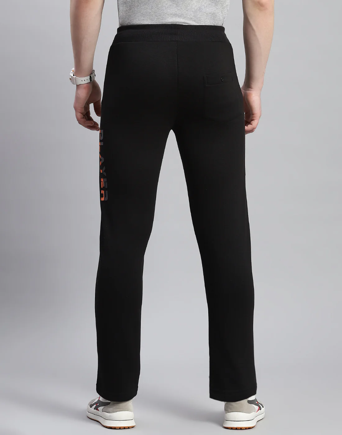 Men Black Printed Regular Fit Winter Lower - Image 5