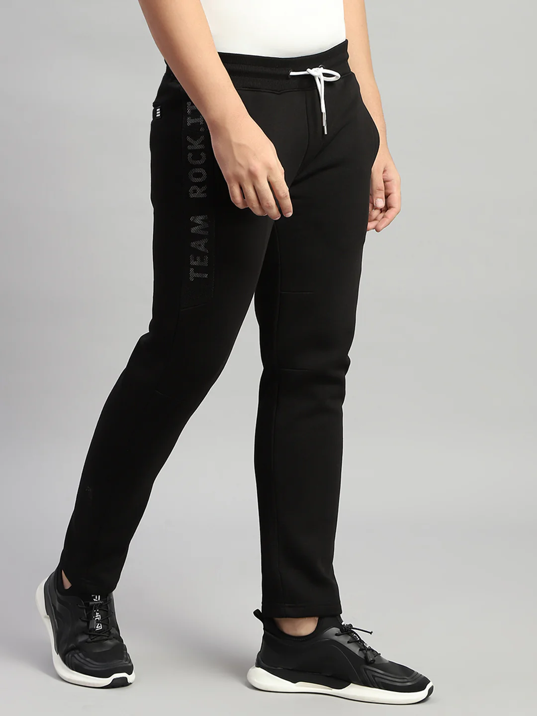 Rock.it Men Black Printed Regular Fit Lower - Image 4