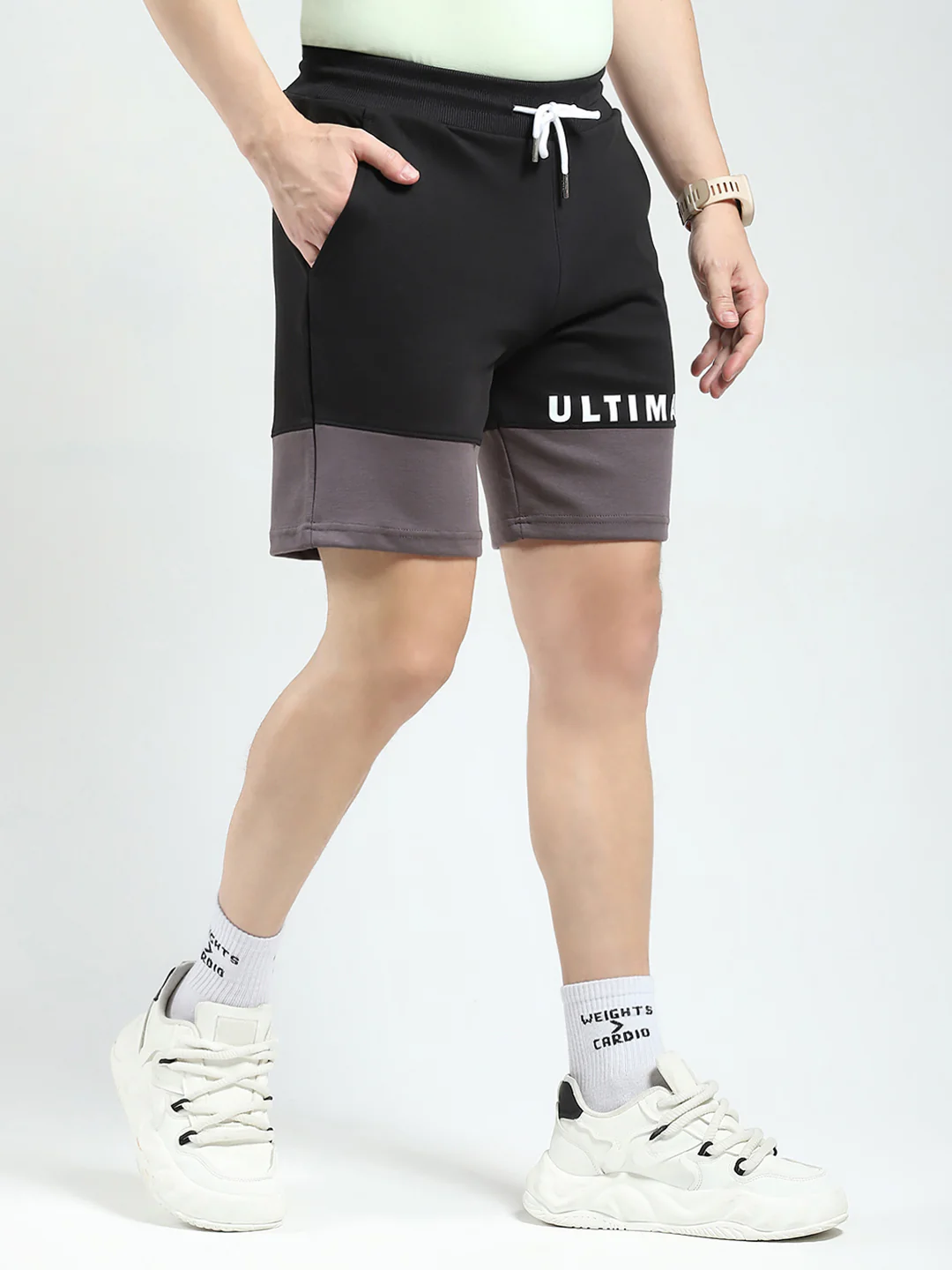 Rock.it Men Black Printed Regular Fit Shorts - Image 4