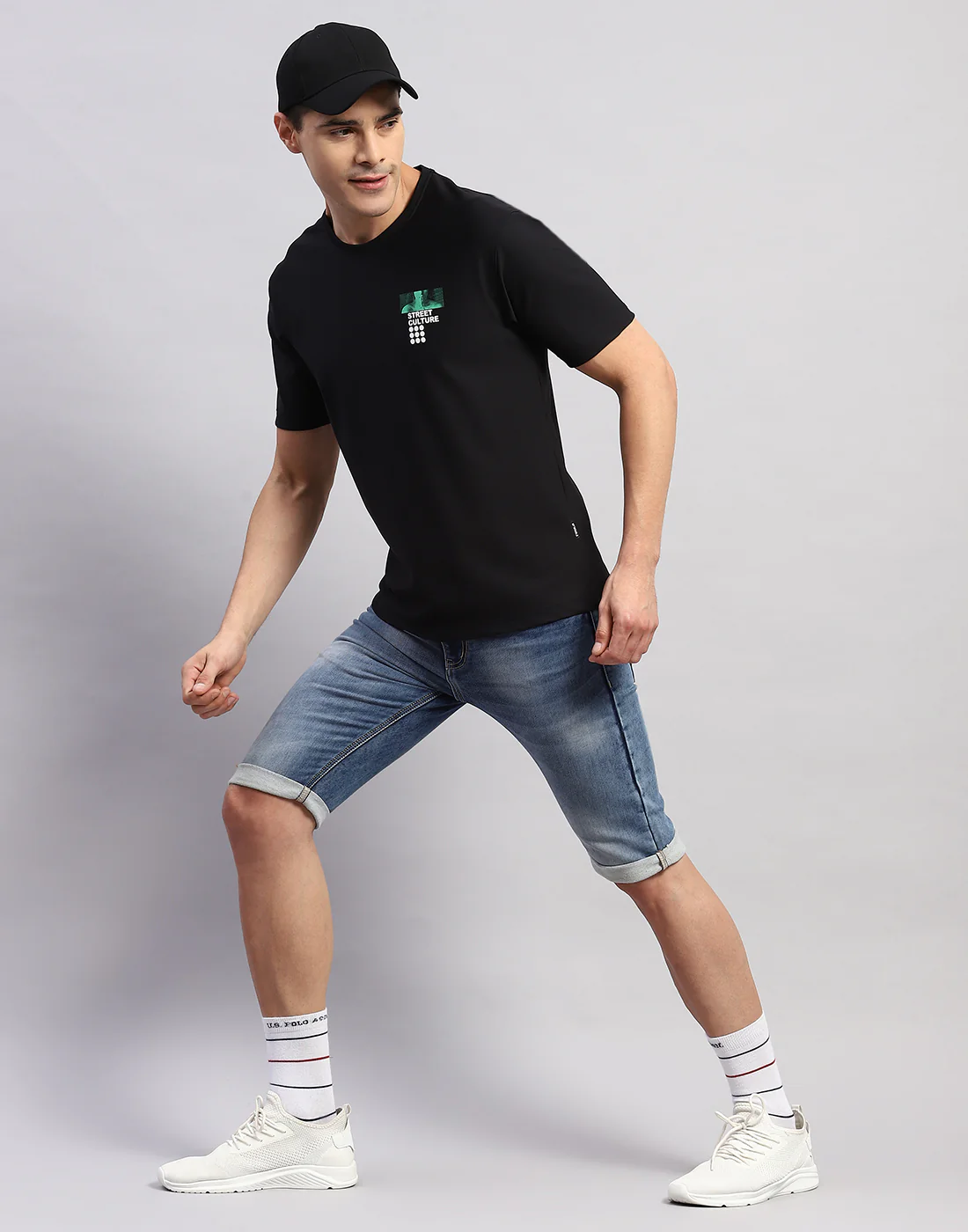 Rock.it Men Black Printed Round Neck Half Sleeve T-Shirt - Image 3