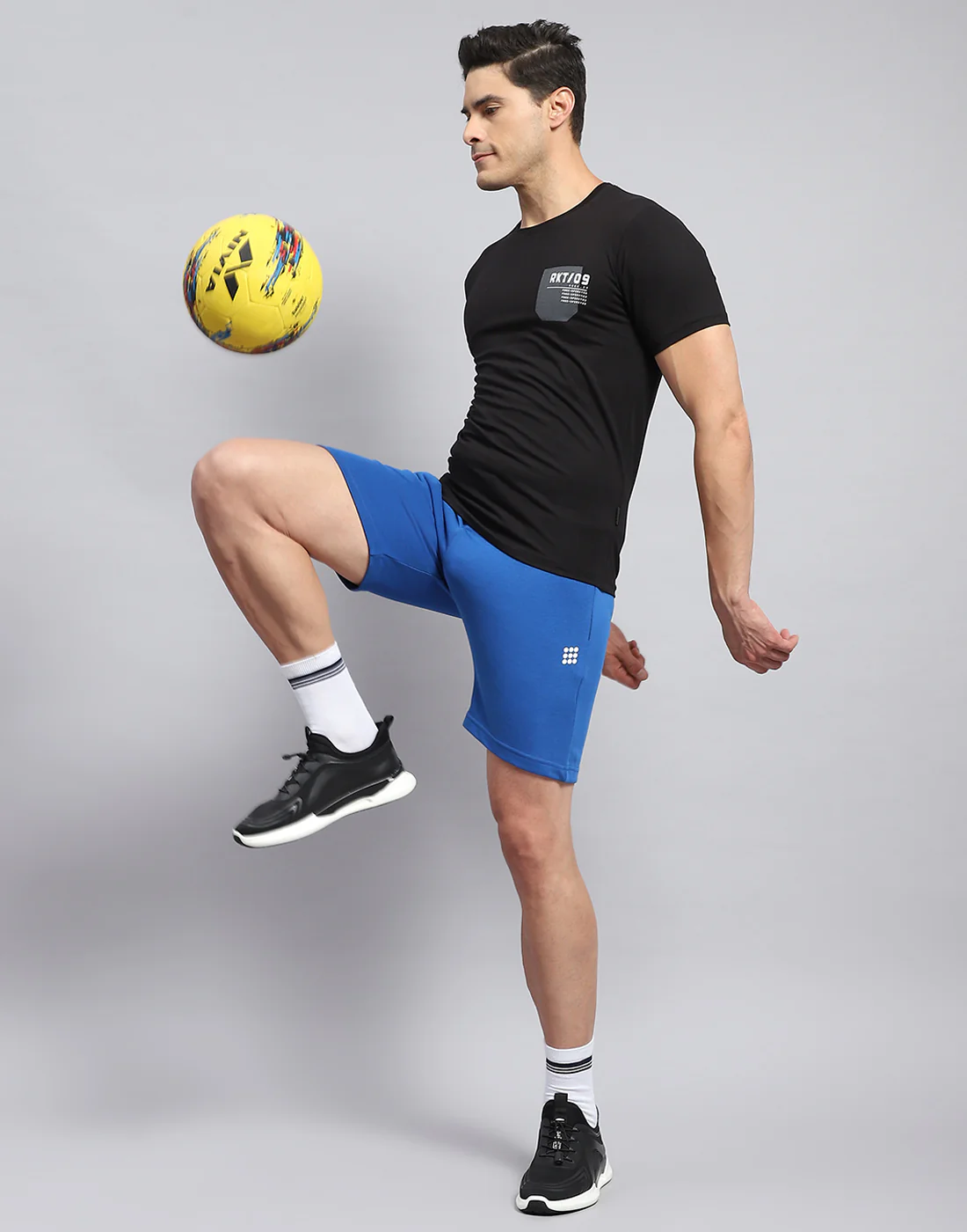 Rock.it Men Black Printed Round Neck Half Sleeve T-Shirt - Image 3