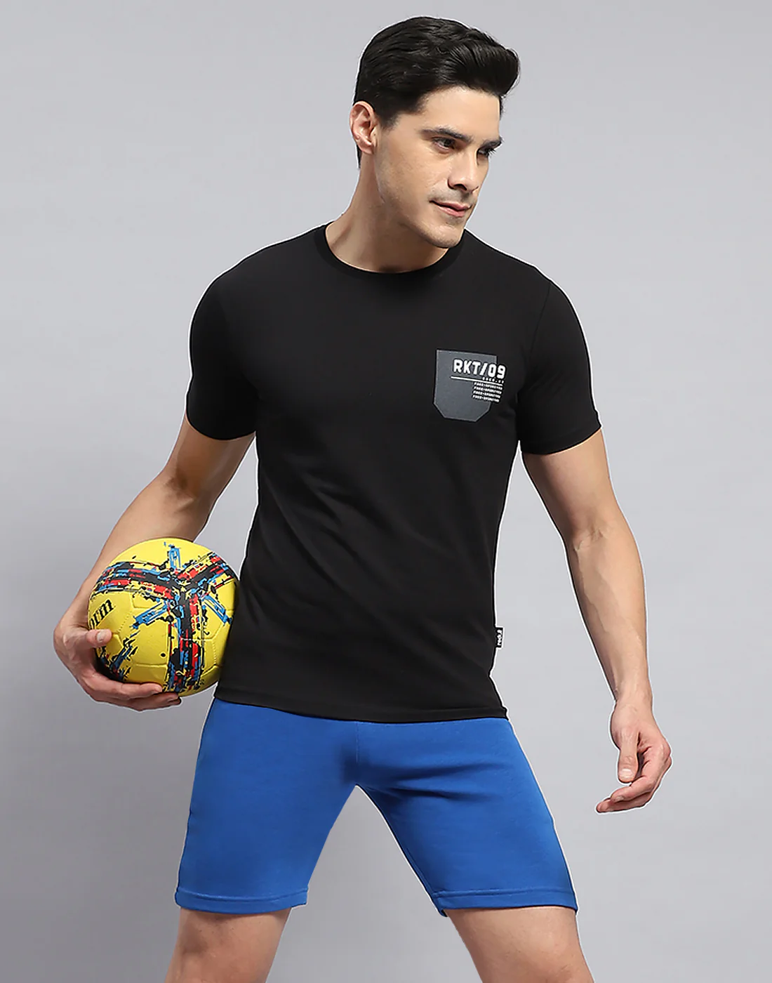 Rock.it Men Black Printed Round Neck Half Sleeve T-Shirt - Image 6