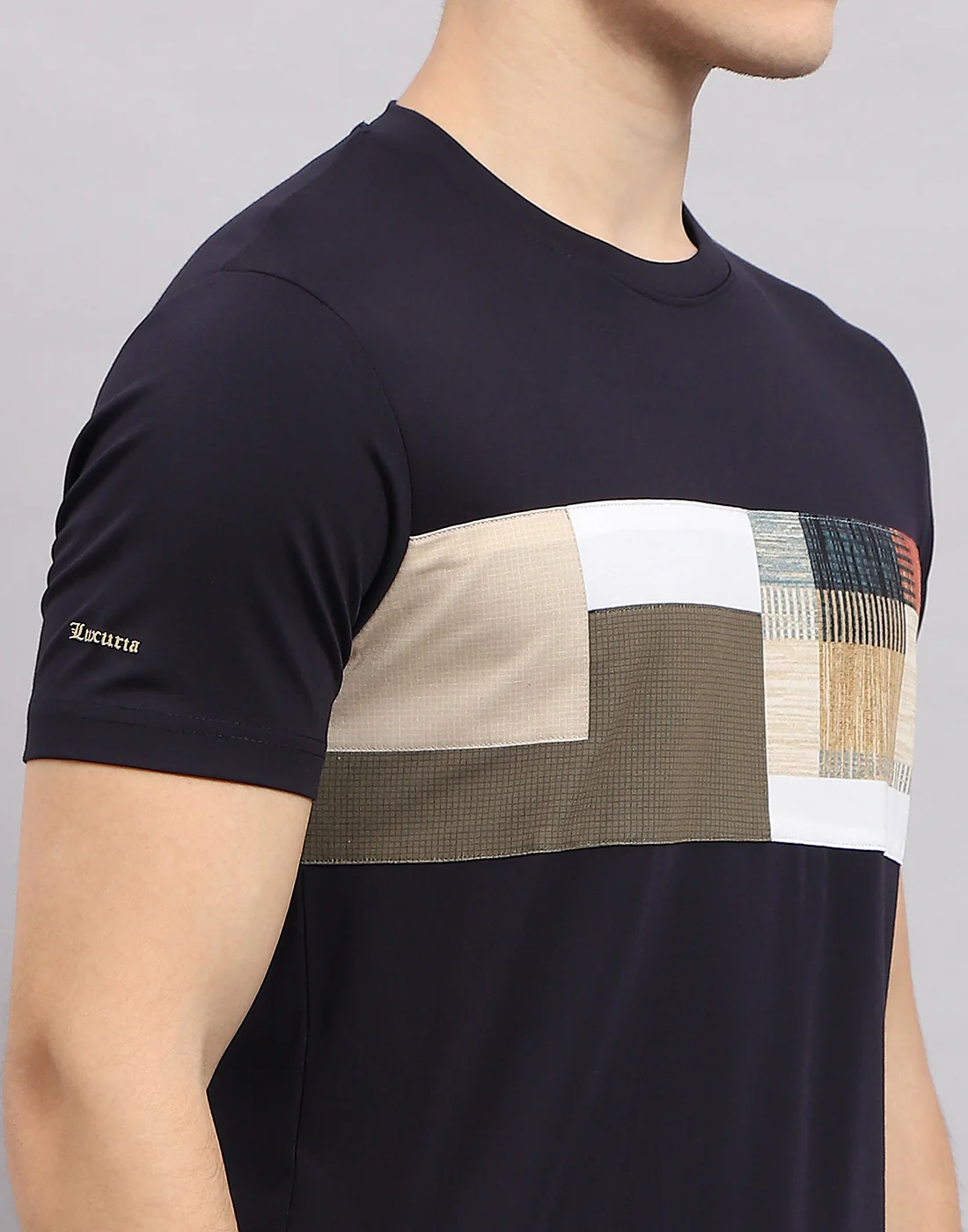 Men Black Printed Round Neck Half Sleeve T-Shirt - Image 6