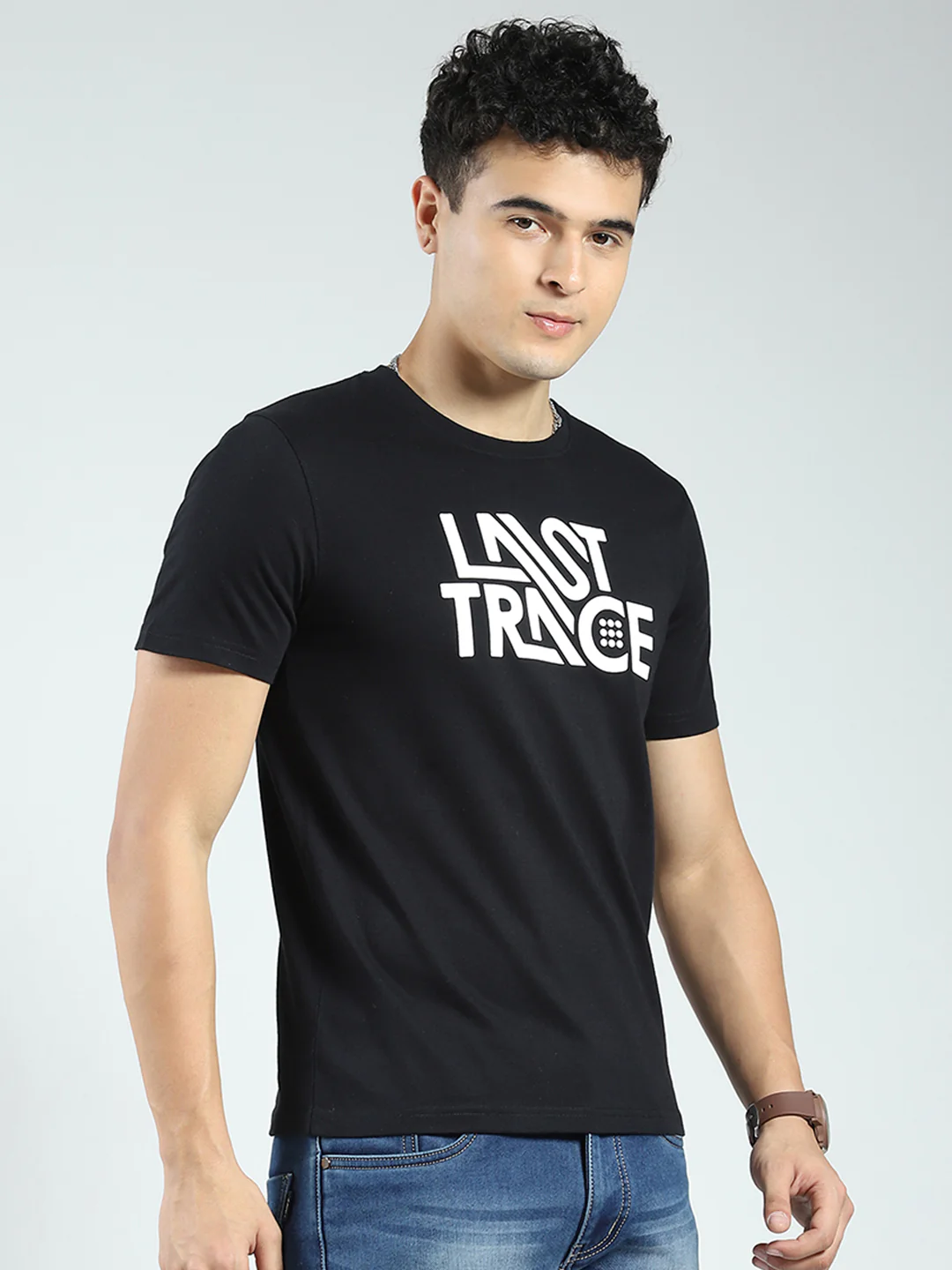 Rock.it Men Black Printed Round Neck Half Sleeve T-Shirt - Image 4