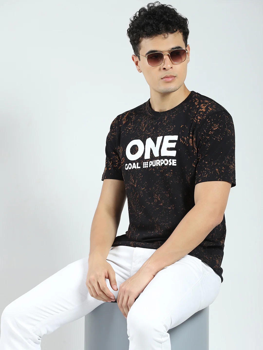 Rock.it Men Black Printed Round Neck Half Sleeve T-Shirt - Image 6
