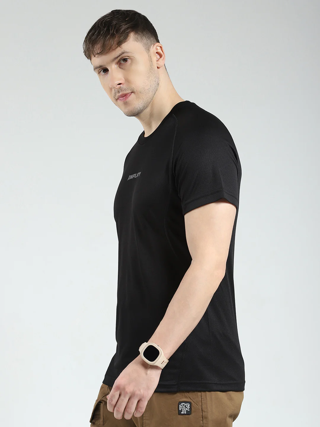 Rock.it Men Black Printed Round Neck Half Sleeve T-Shirt - Image 3