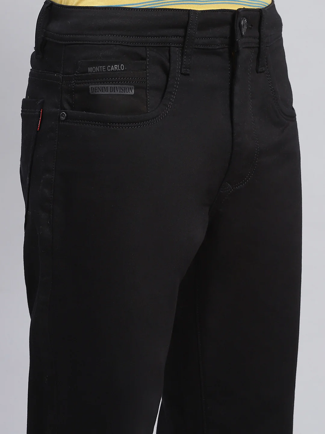 Men Black Regular Fit Denim - Image 6