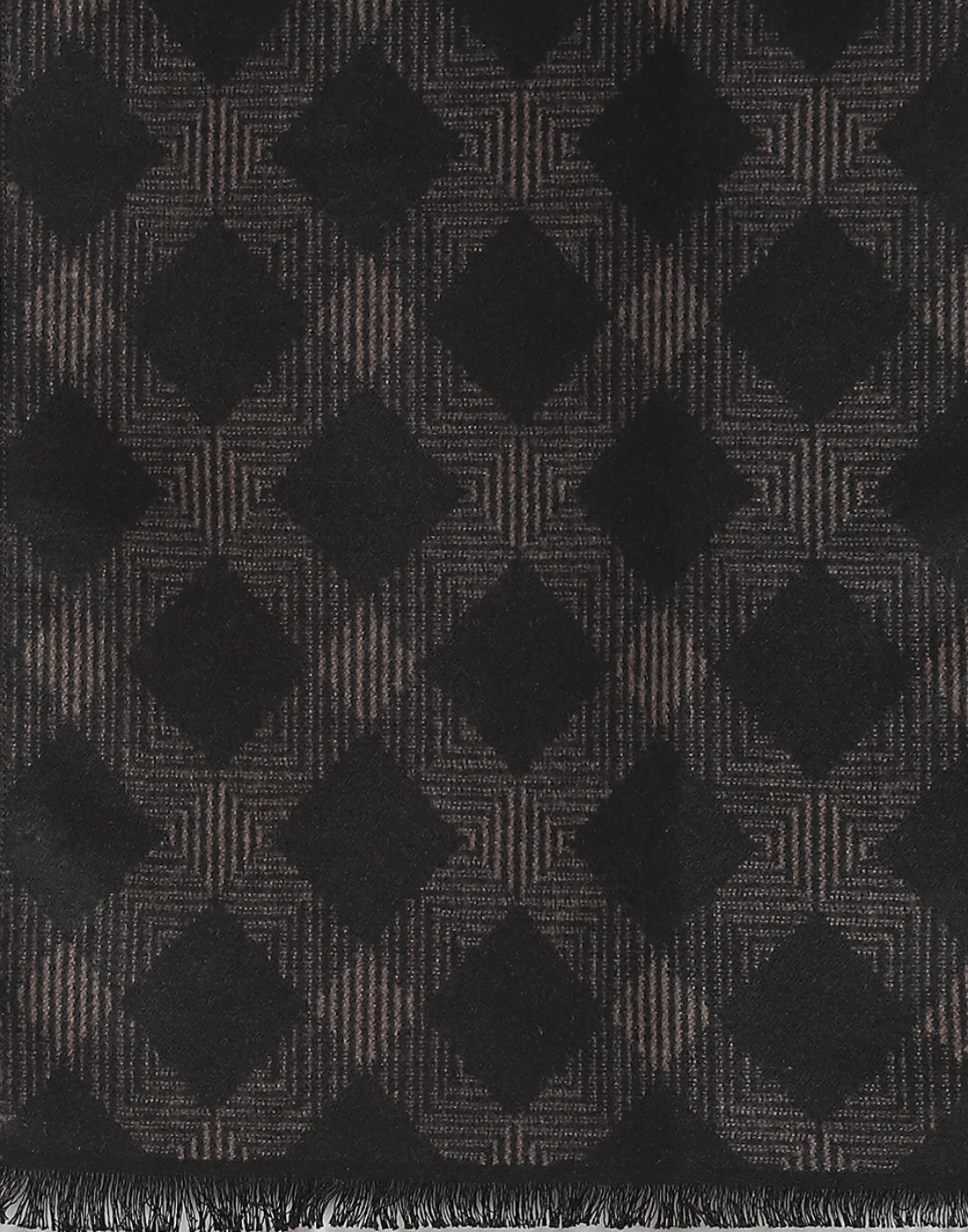 Men Black Self Design Muffler - Image 7