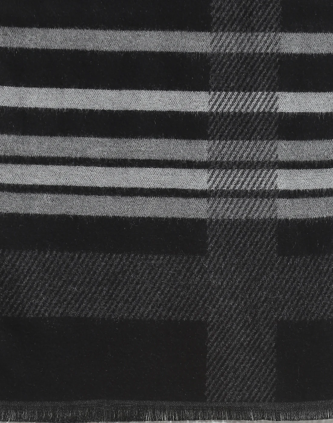 Men Black Self Design Muffler - Image 6