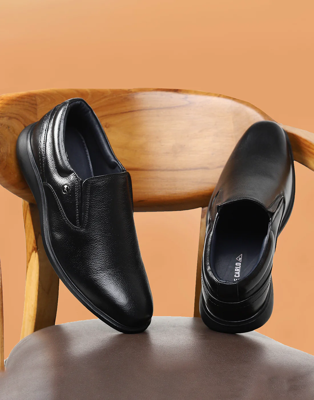 Monte Carlo Black Formal Slip-On for Men - Image 3