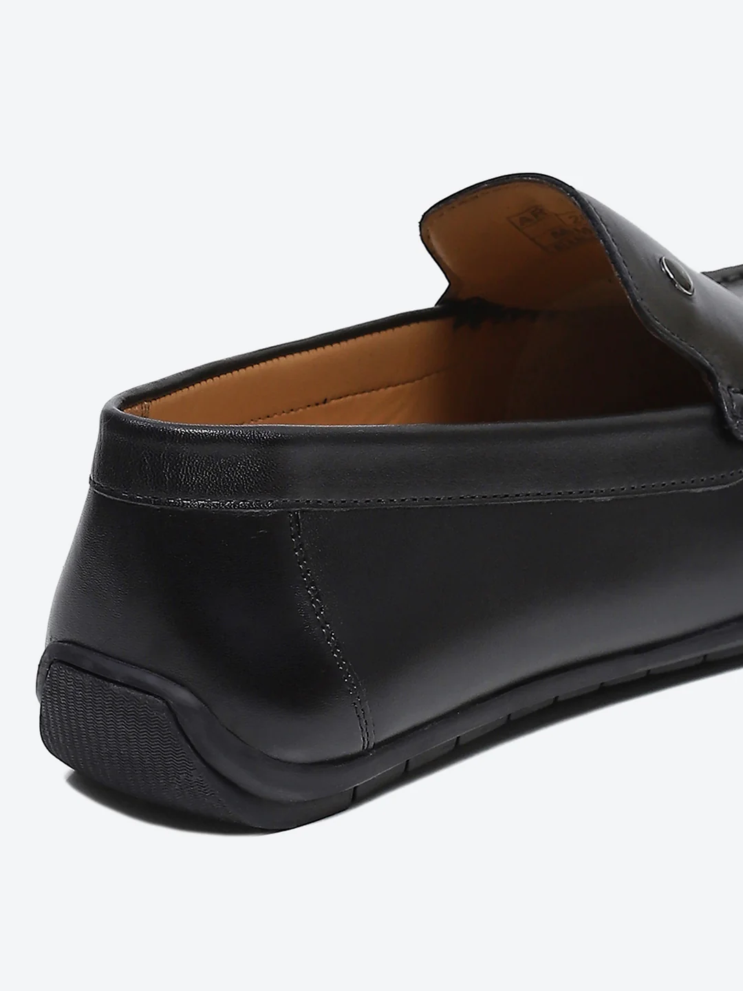 Monte Carlo Black Casual Slip on Leather Loafers for Men - Image 10