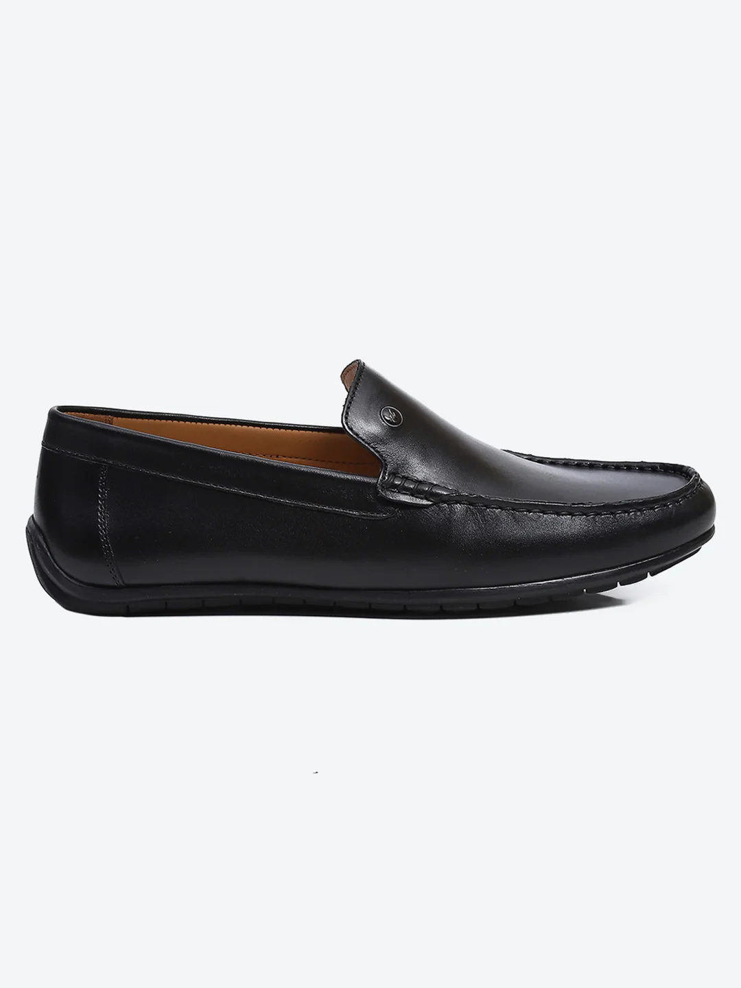 Monte Carlo Black Casual Slip on Leather Loafers for Men - Image 6