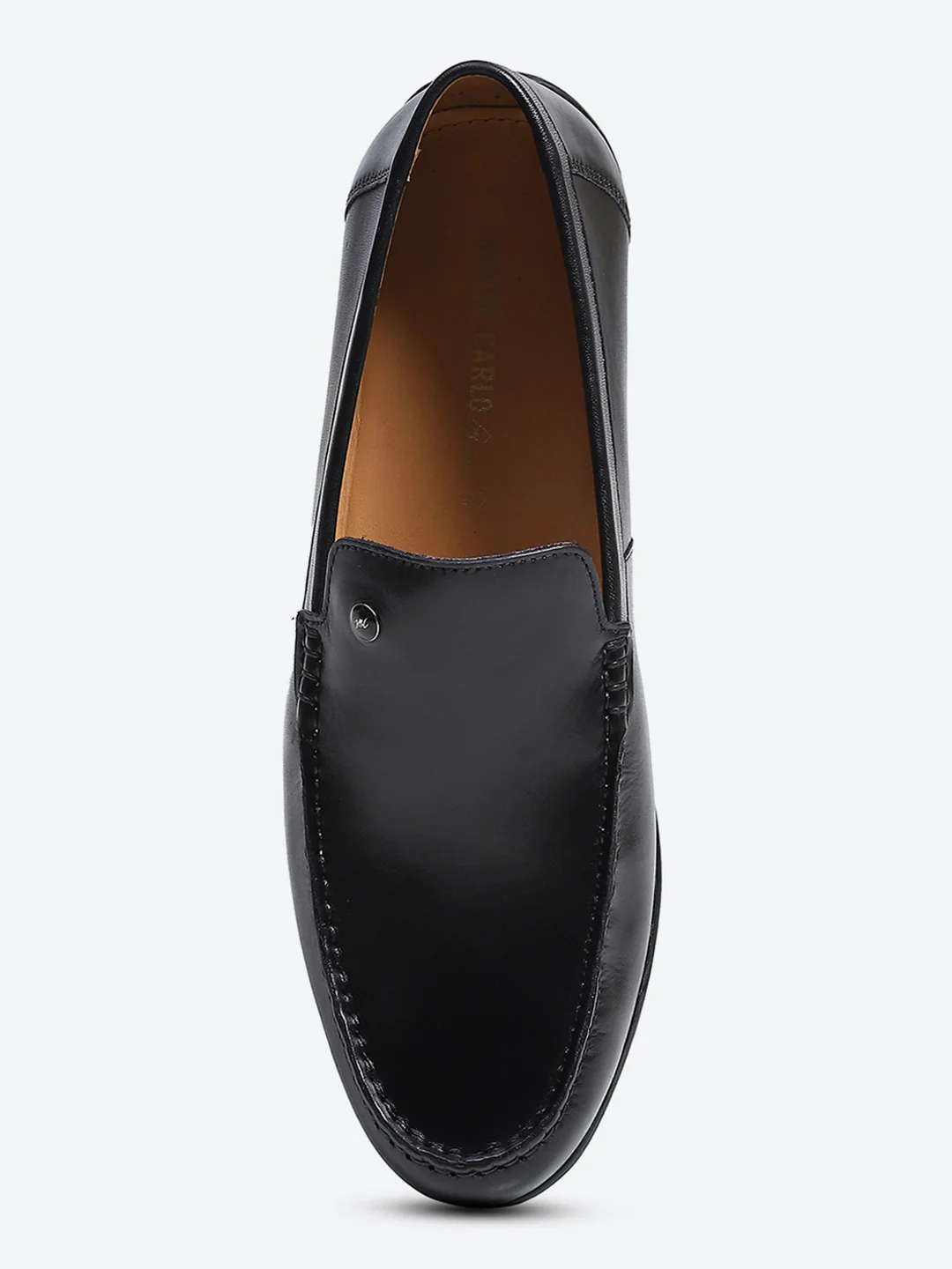 Monte Carlo Black Casual Slip on Leather Loafers for Men - Image 8