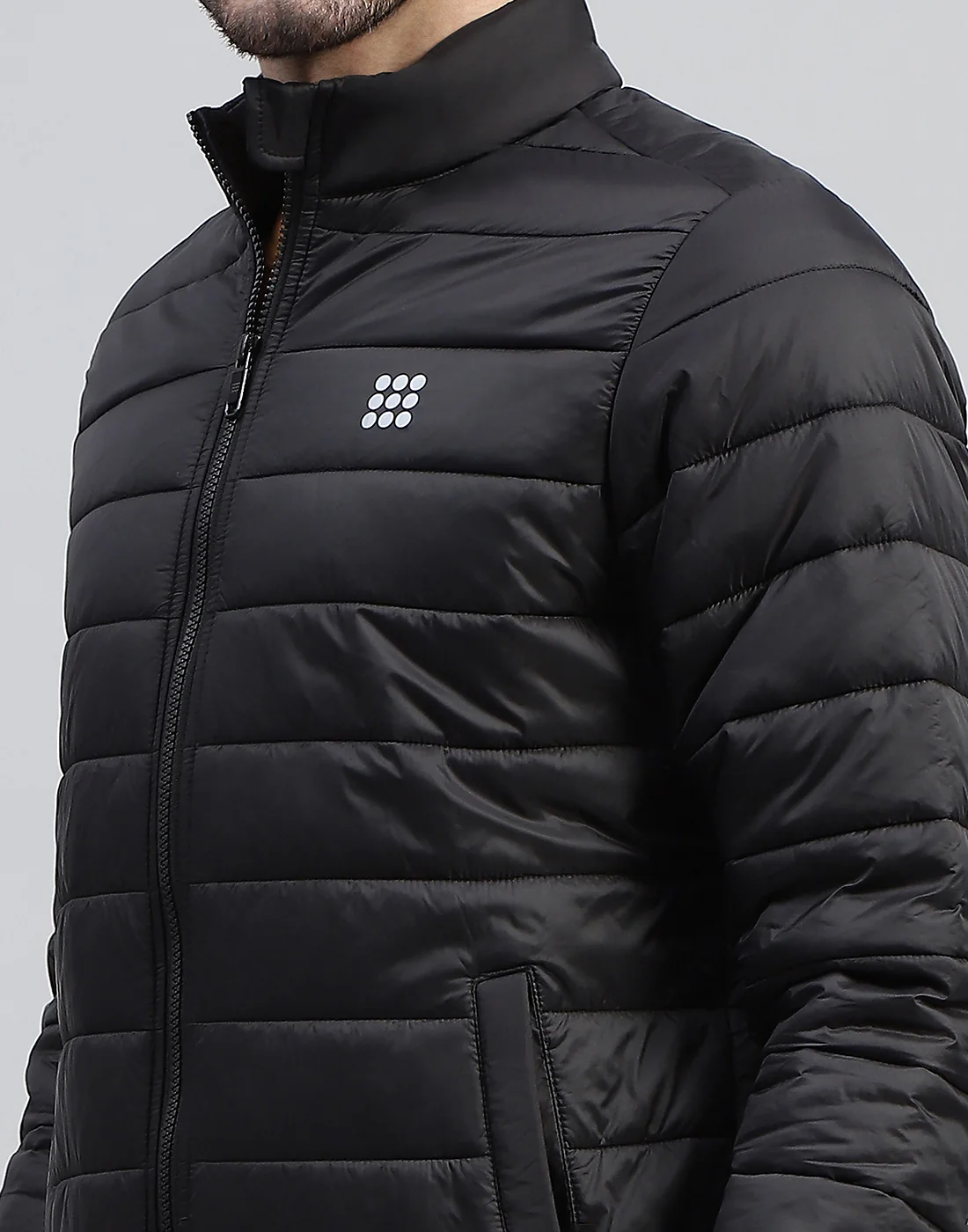 Rock.it Men Black Solid Band Collar Full Sleeve Jacket - Image 8