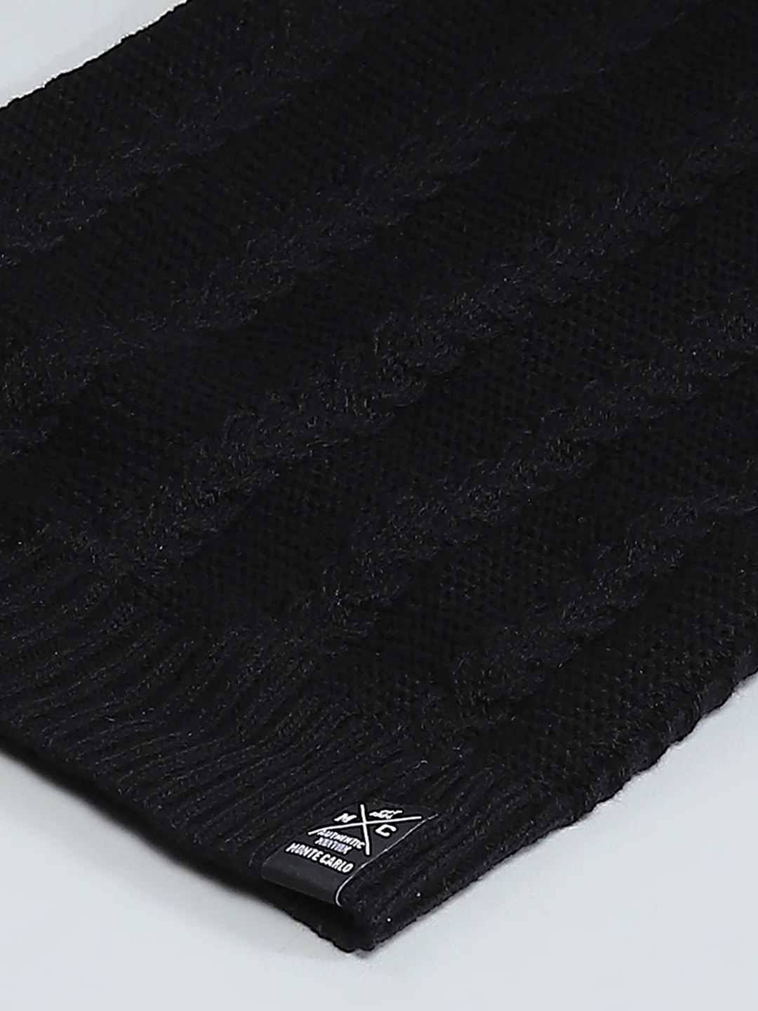 Men Black Solid Cap - Image 7