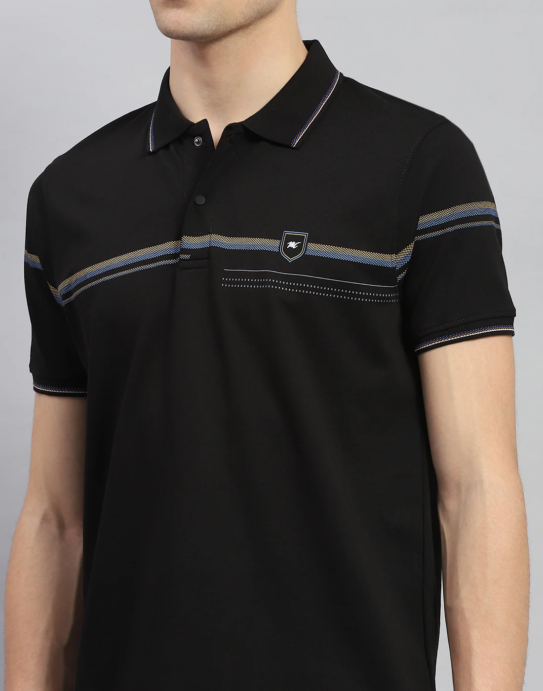 Men Black Solid Half Sleeve Lower Set - Image 7