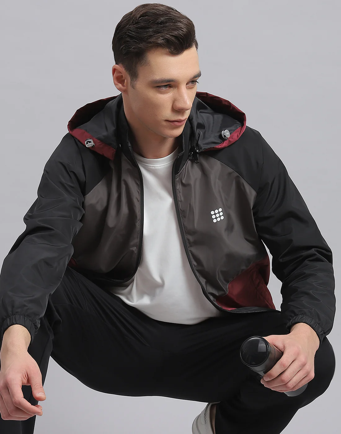 Rock.it Men Black Solid Hooded Full Sleeve Jacket - Image 6