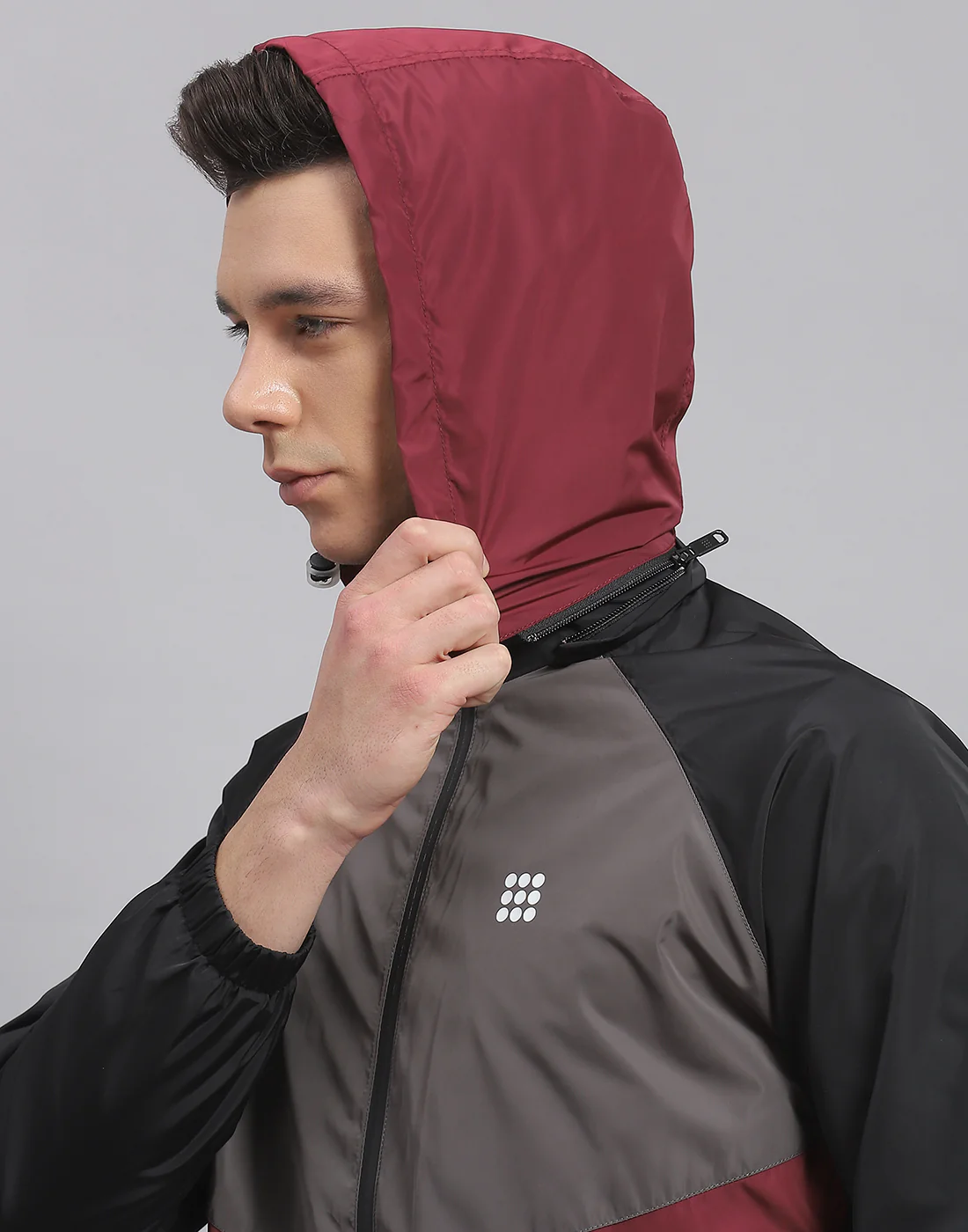 Rock.it Men Black Solid Hooded Full Sleeve Jacket - Image 8