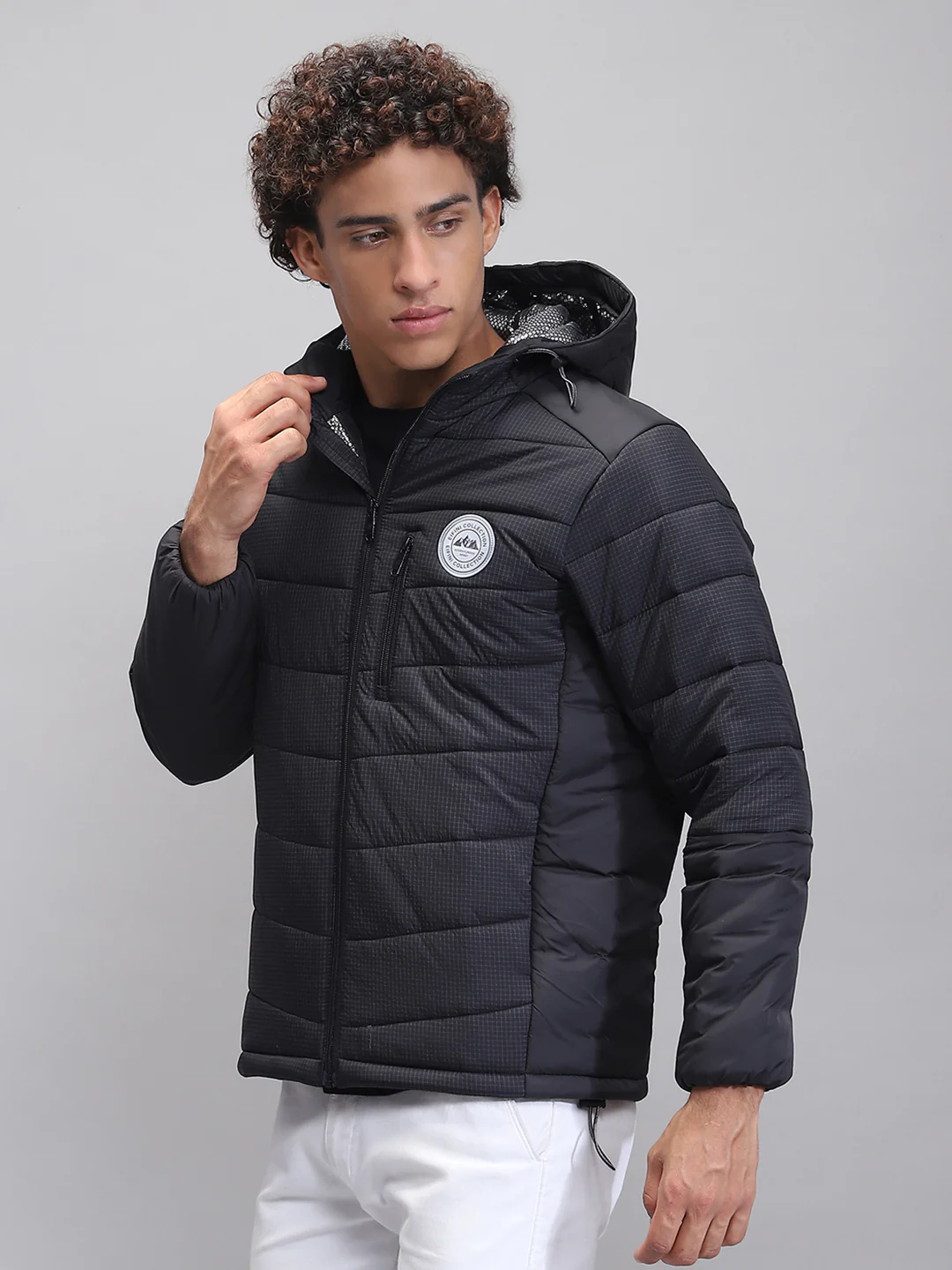 Rock.it Men Black Solid Hooded Full Sleeve Jacket - Image 3