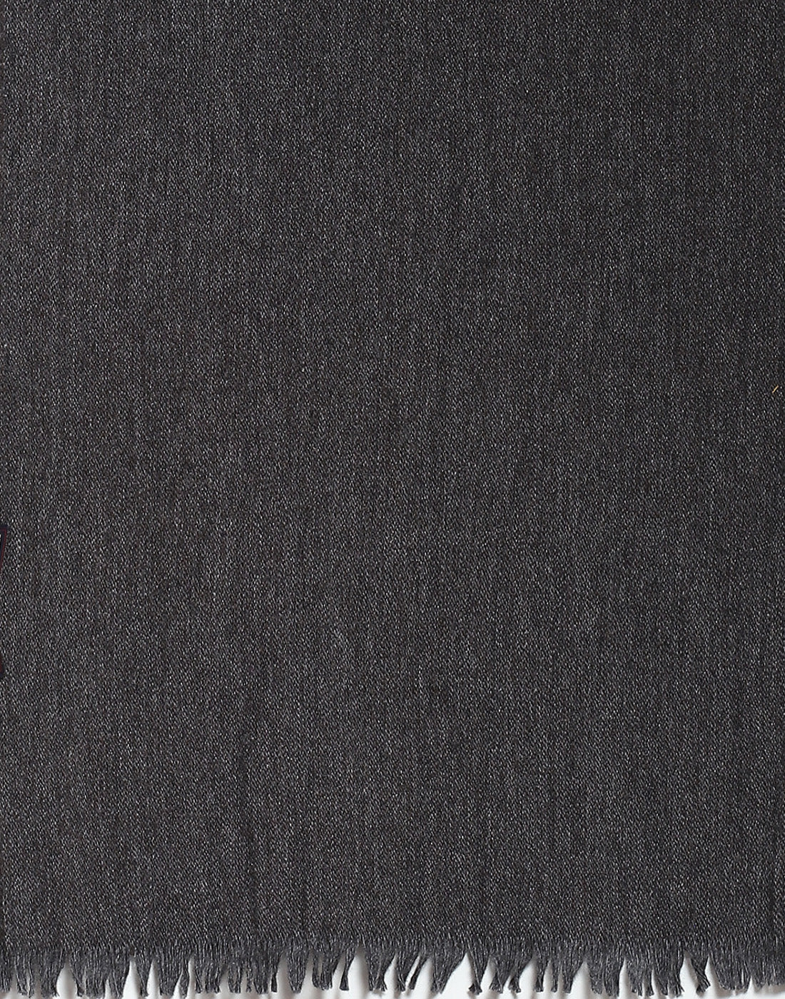 Men Black Solid Muffler - Image 7