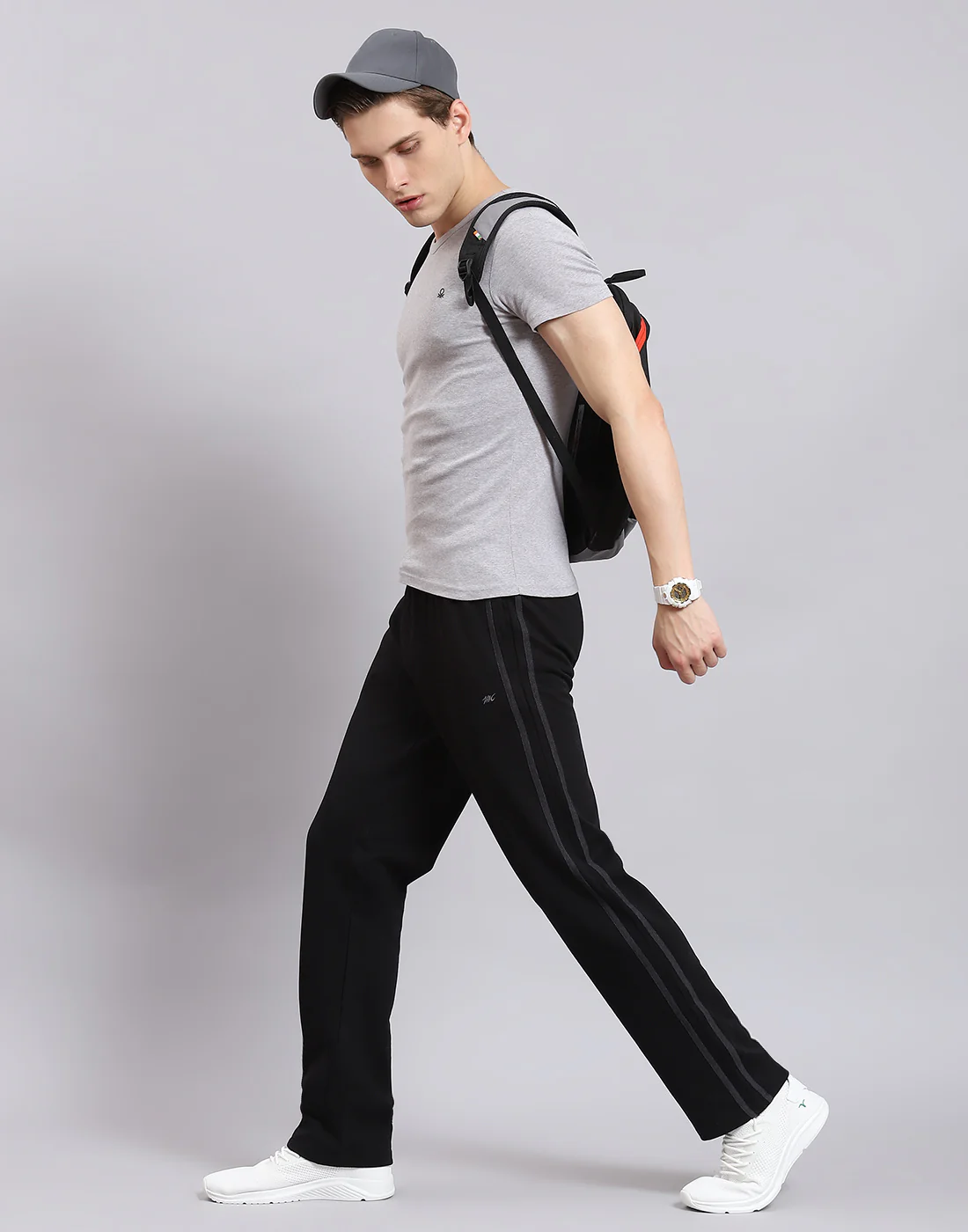 Men Black Solid Regular Fit Winter Lower - Image 2