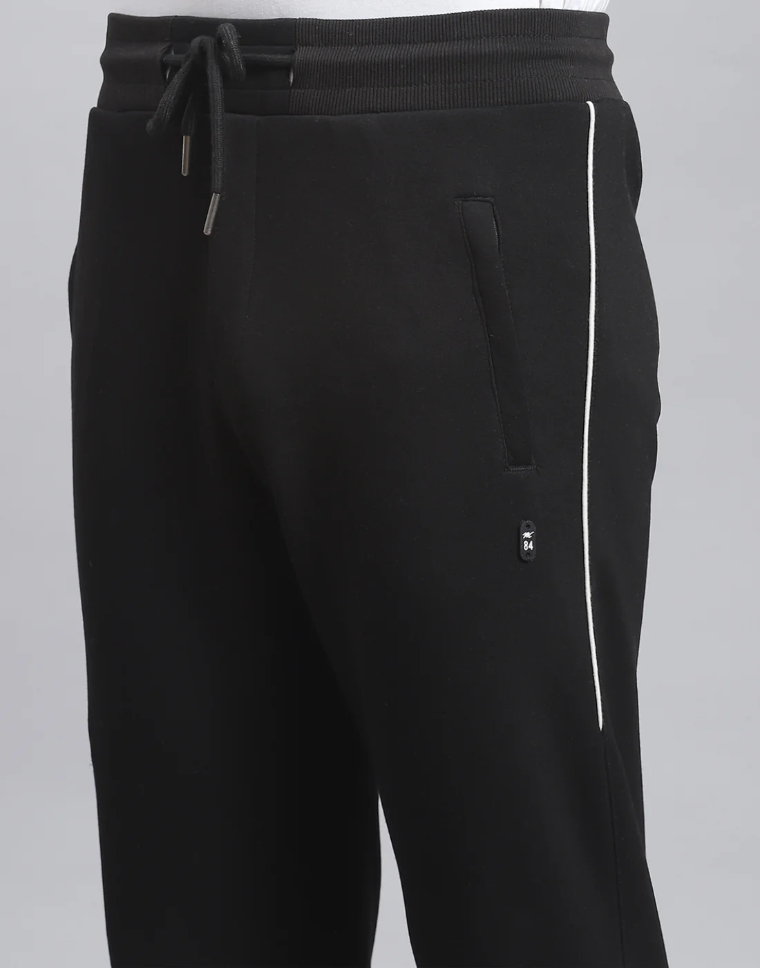 Men Black Solid Regular Fit Winter Lower - Image 7