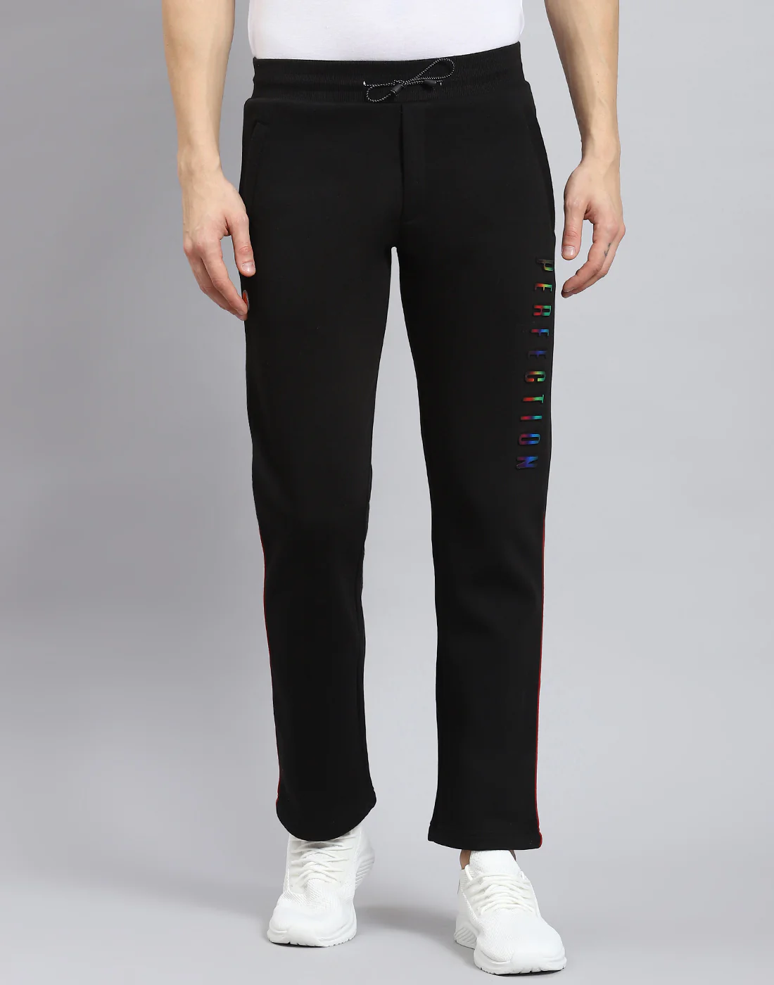 Men Black Solid Regular Fit Winter Lower - Image 3