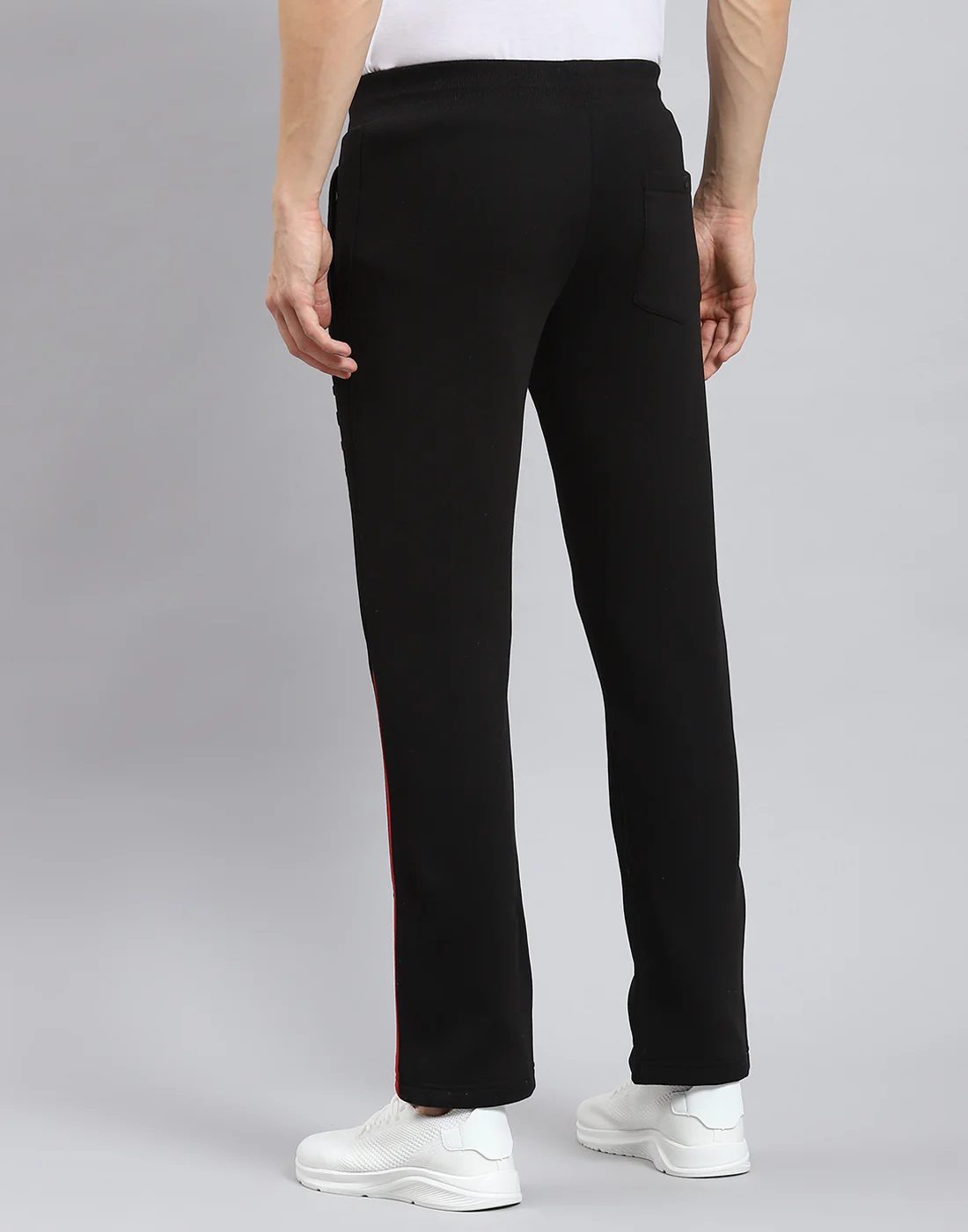 Men Black Solid Regular Fit Winter Lower - Image 5