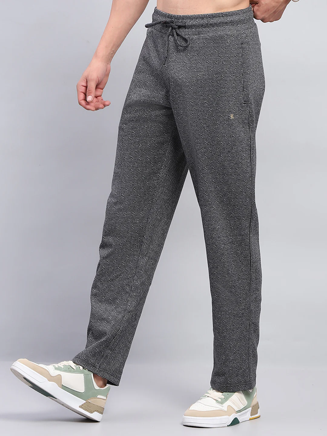 Men Black Solid Regular Fit Lower - Image 3