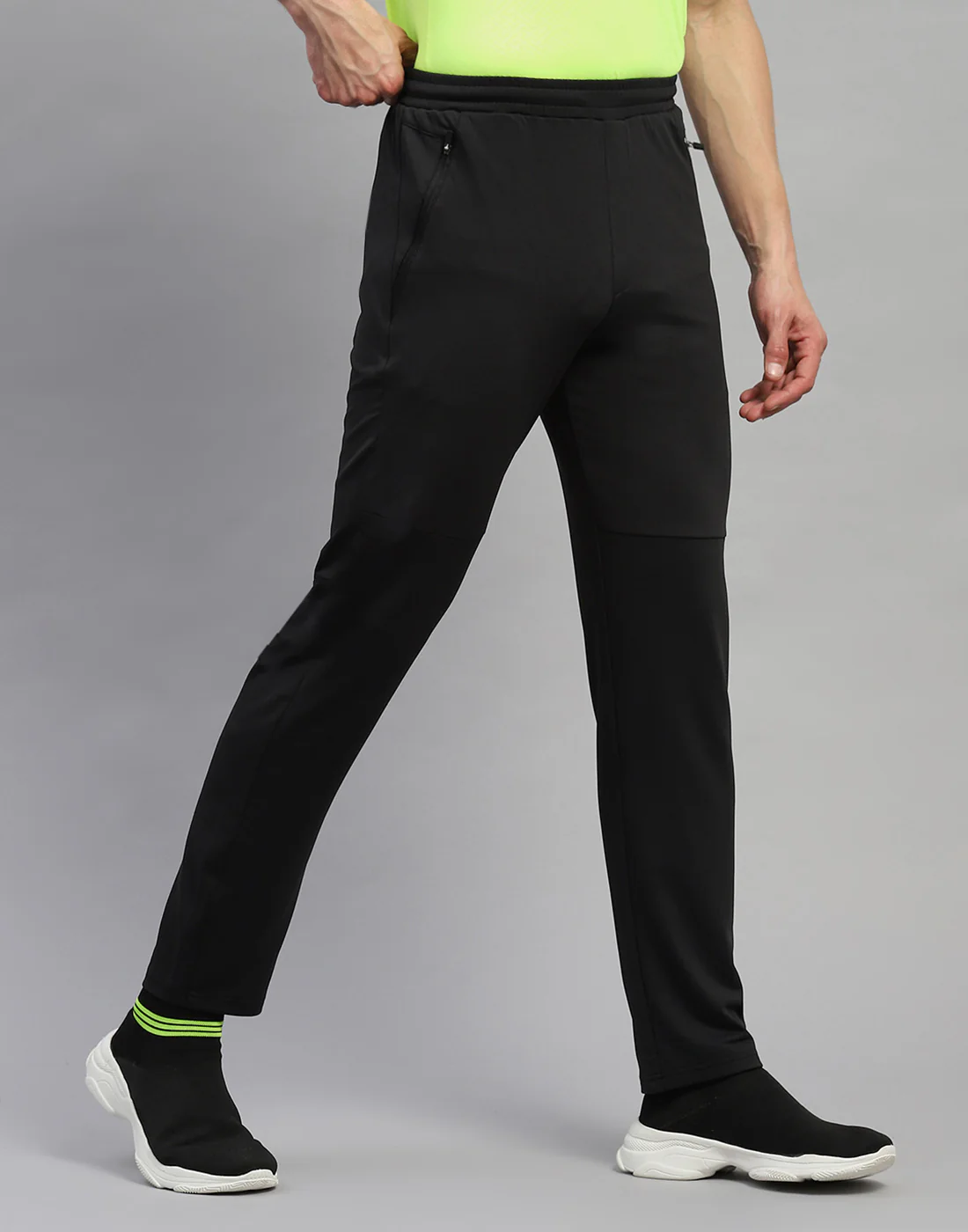 Rock.it Men Black Solid Regular Fit Lower - Image 4