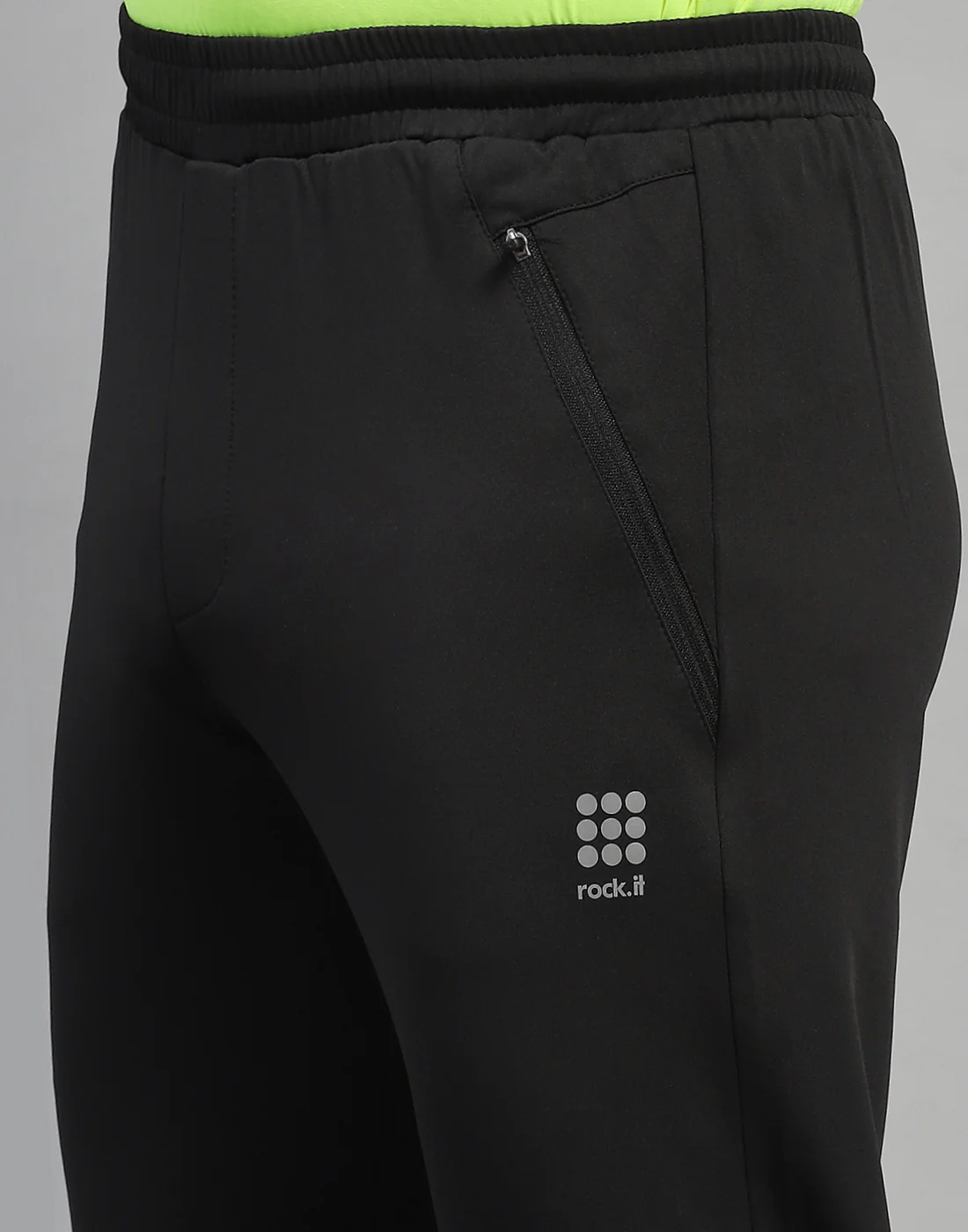Rock.it Men Black Solid Regular Fit Lower - Image 6