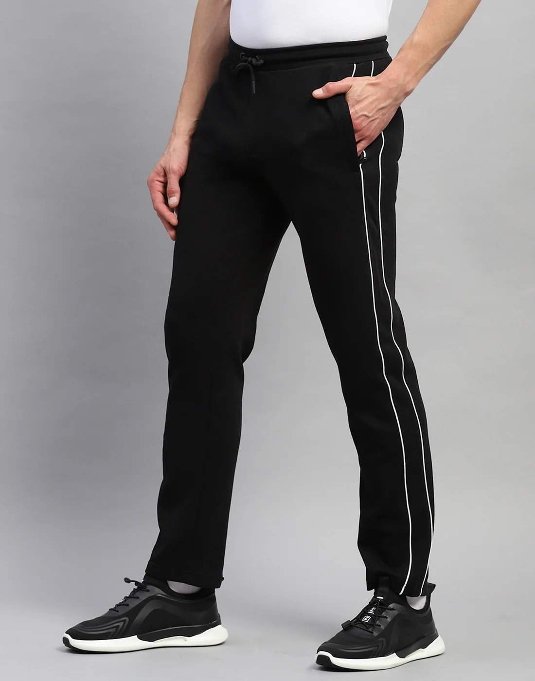 Rock.it Men Black Solid Regular Fit Lower - Image 3