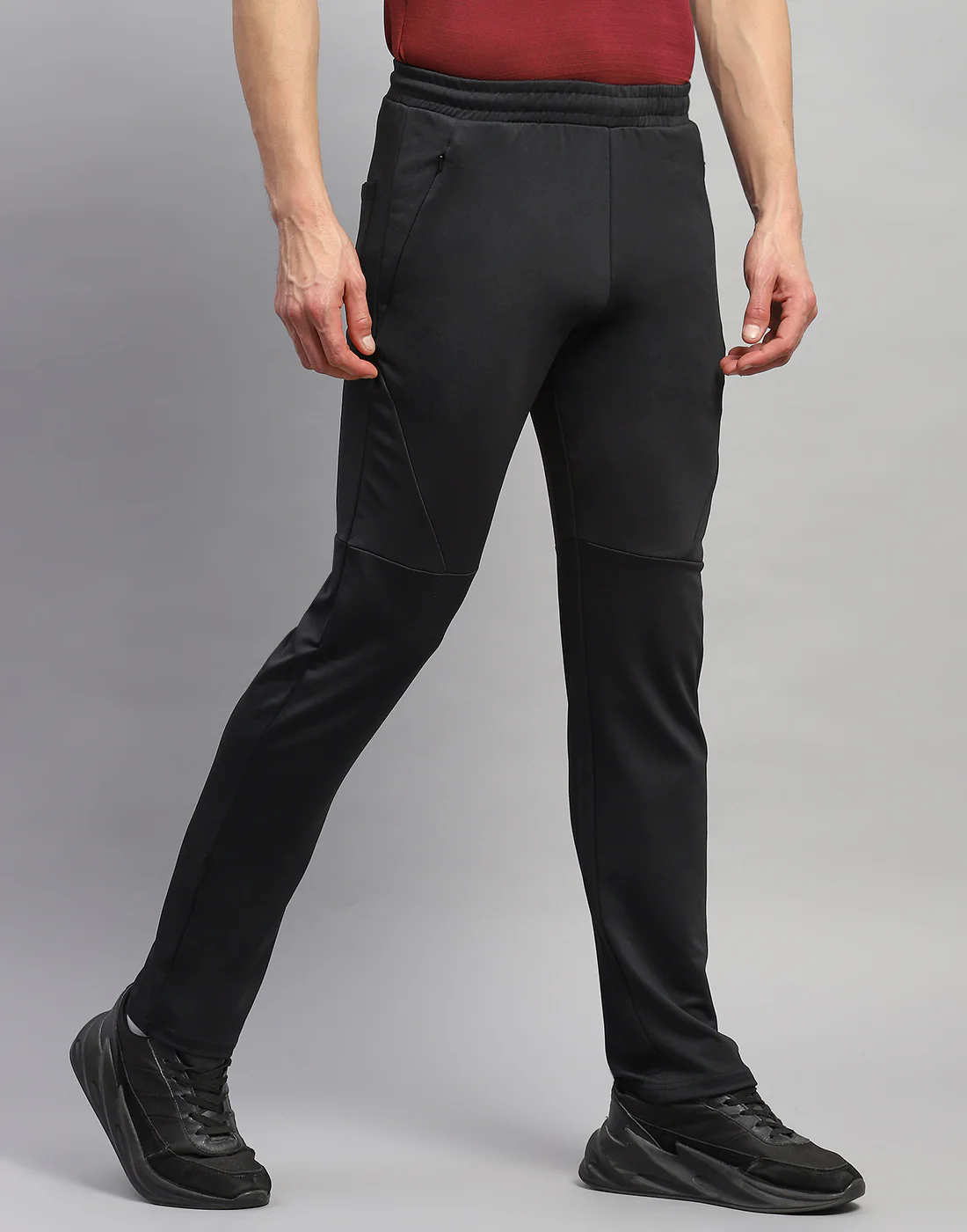 Rock.it Men Black Solid Regular Fit Lower - Image 4